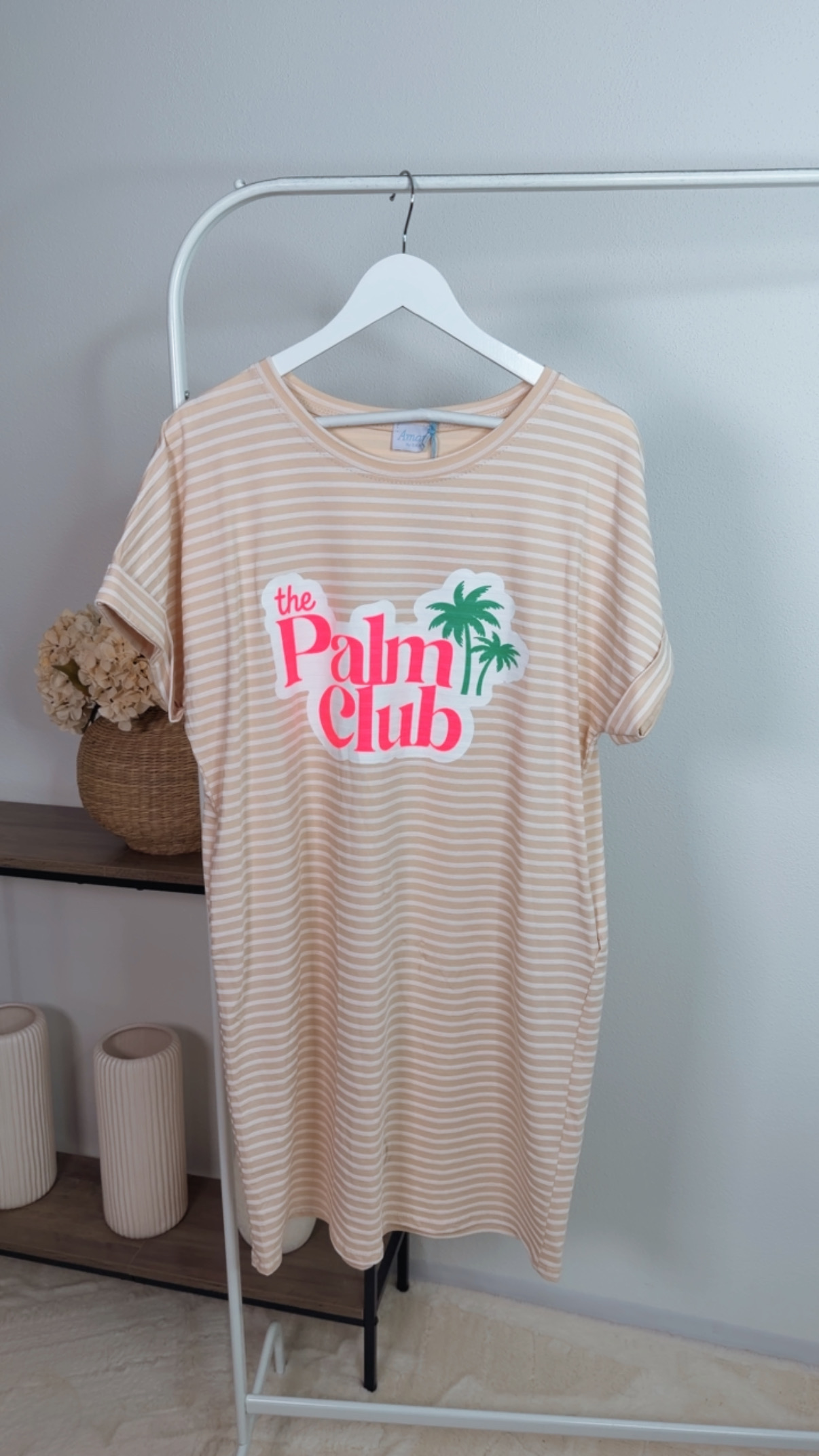 T-Shirt Kleid Valencia Stripes Palm Club Made in Italy 34-40/42