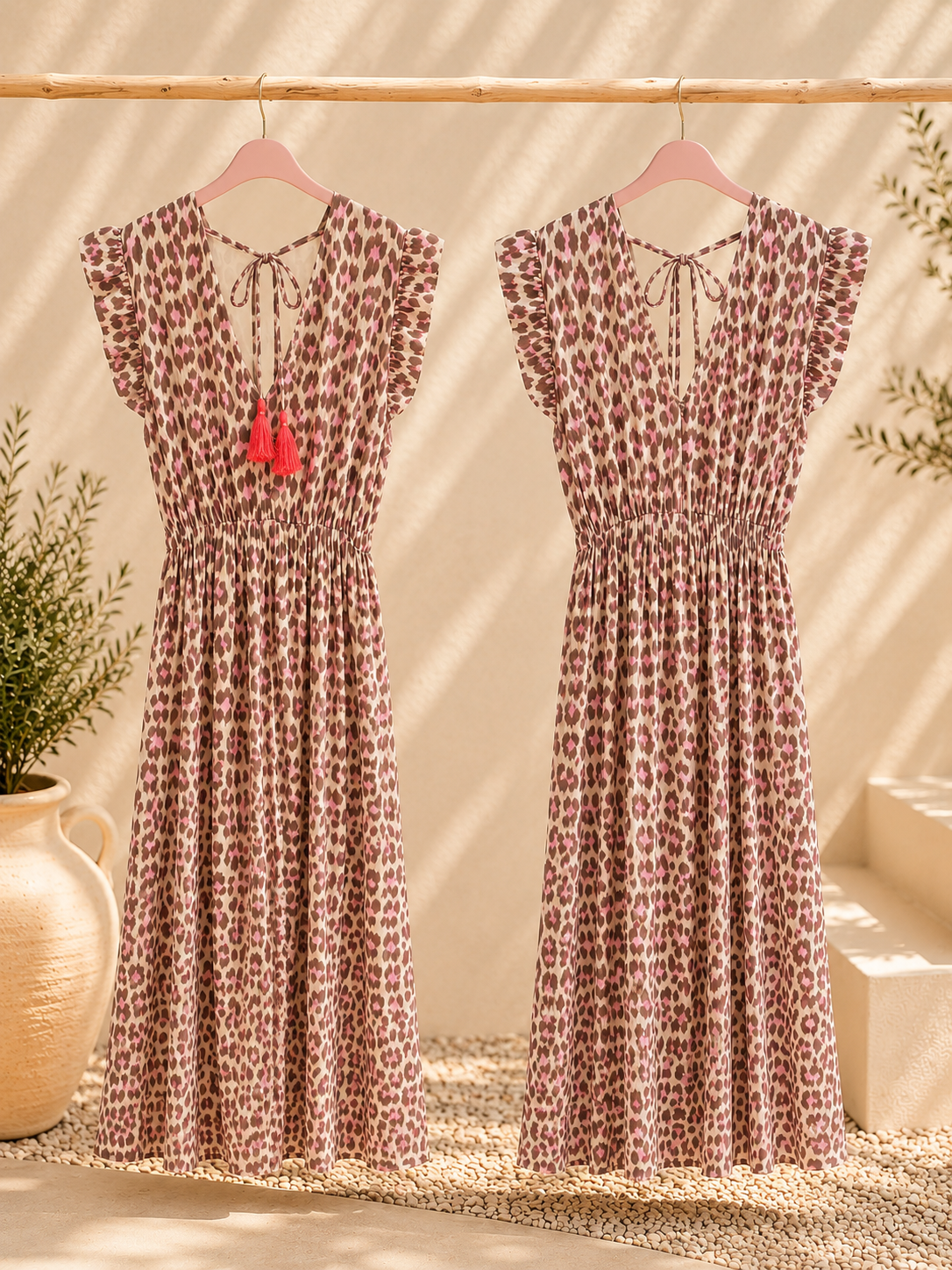 Kleid Arusha – Musselinkleid mit Boho-Charme  – Made in Italy |  tragbar bis Größe 42/44