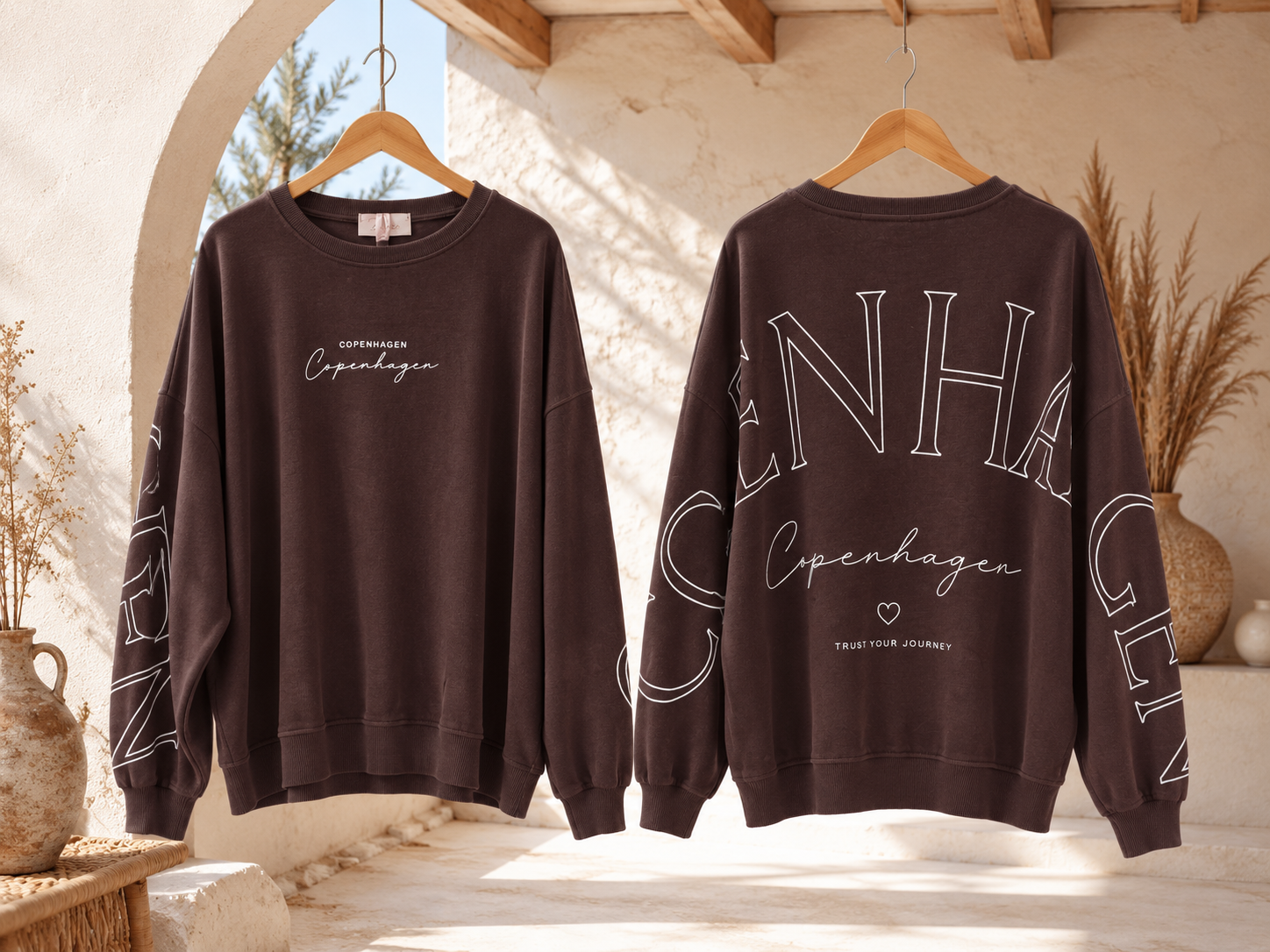 Sweatshirt Copenhagen I NO. SW0016 I lässiger Oversize-Look I Made in Italy 34-42/44