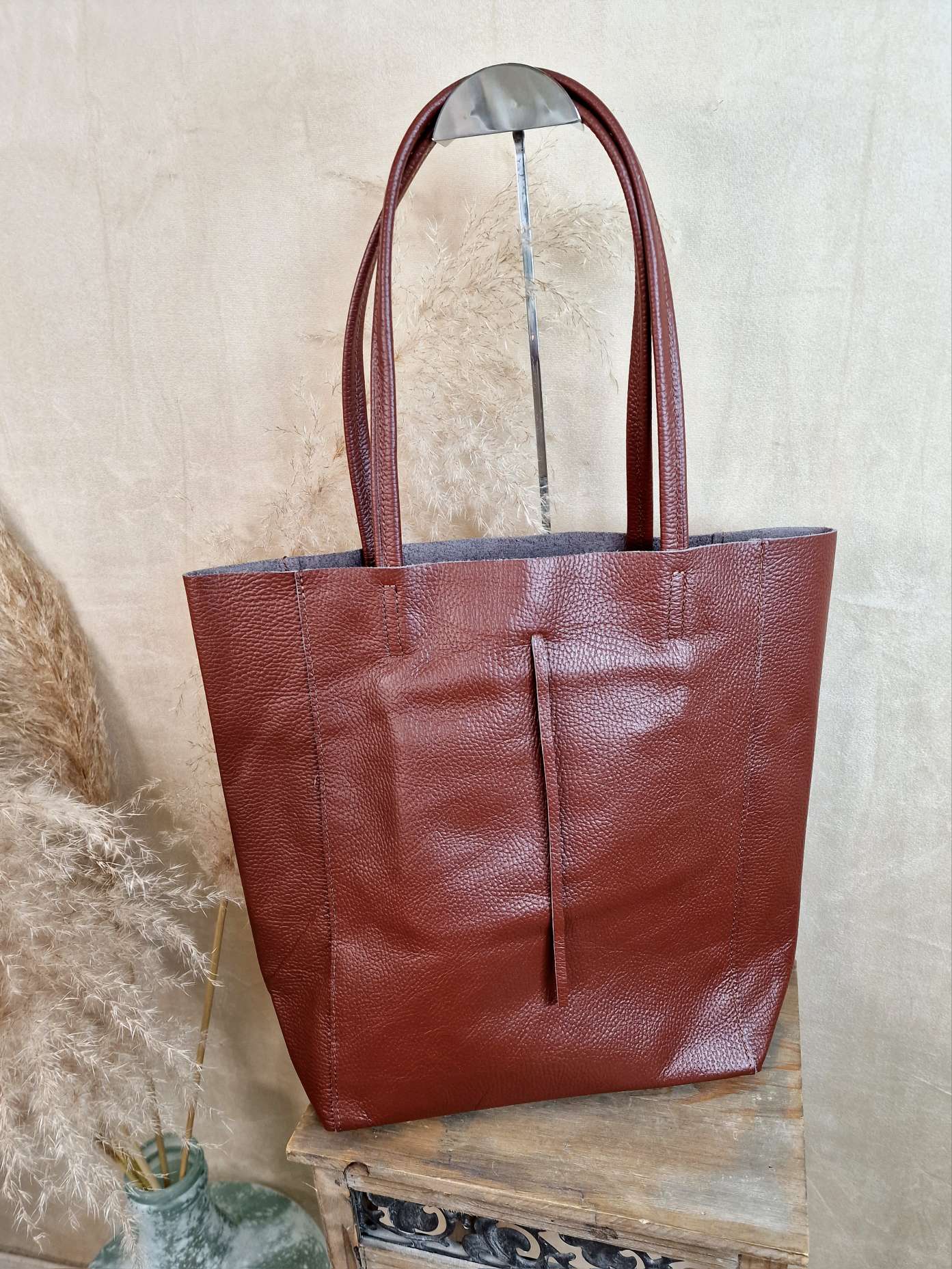 BASIC LEDER SHOPPER MARA BRAUN Made in Italy Ledertasche Tasche BASIC LEDER SHOPPER MARA BRAUN Made in Italy Ledertasche Tasche