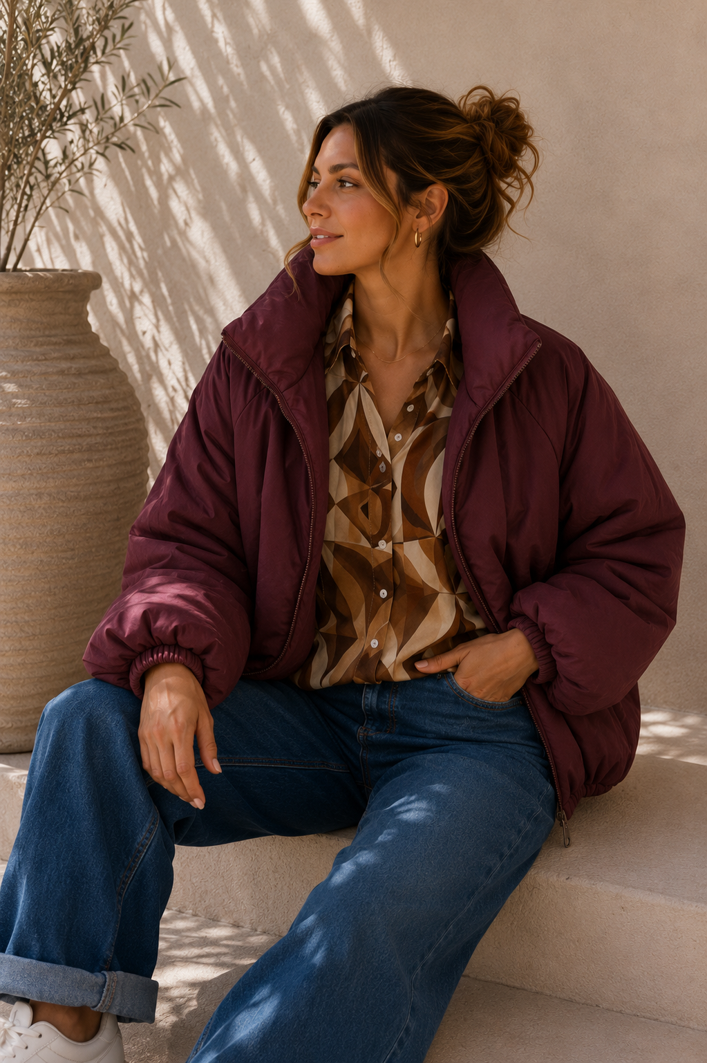 Jacke Puffy Monika – lässiger Allrounder für die Übergangszeit Made in Italy 34-40/42