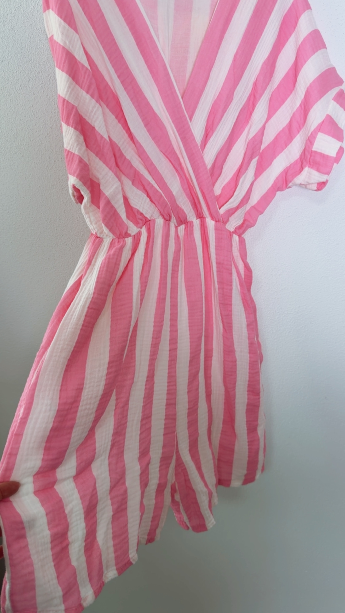 Jumpsuit Musselin Leda Blockstreifen Made in Italy 34-40/42