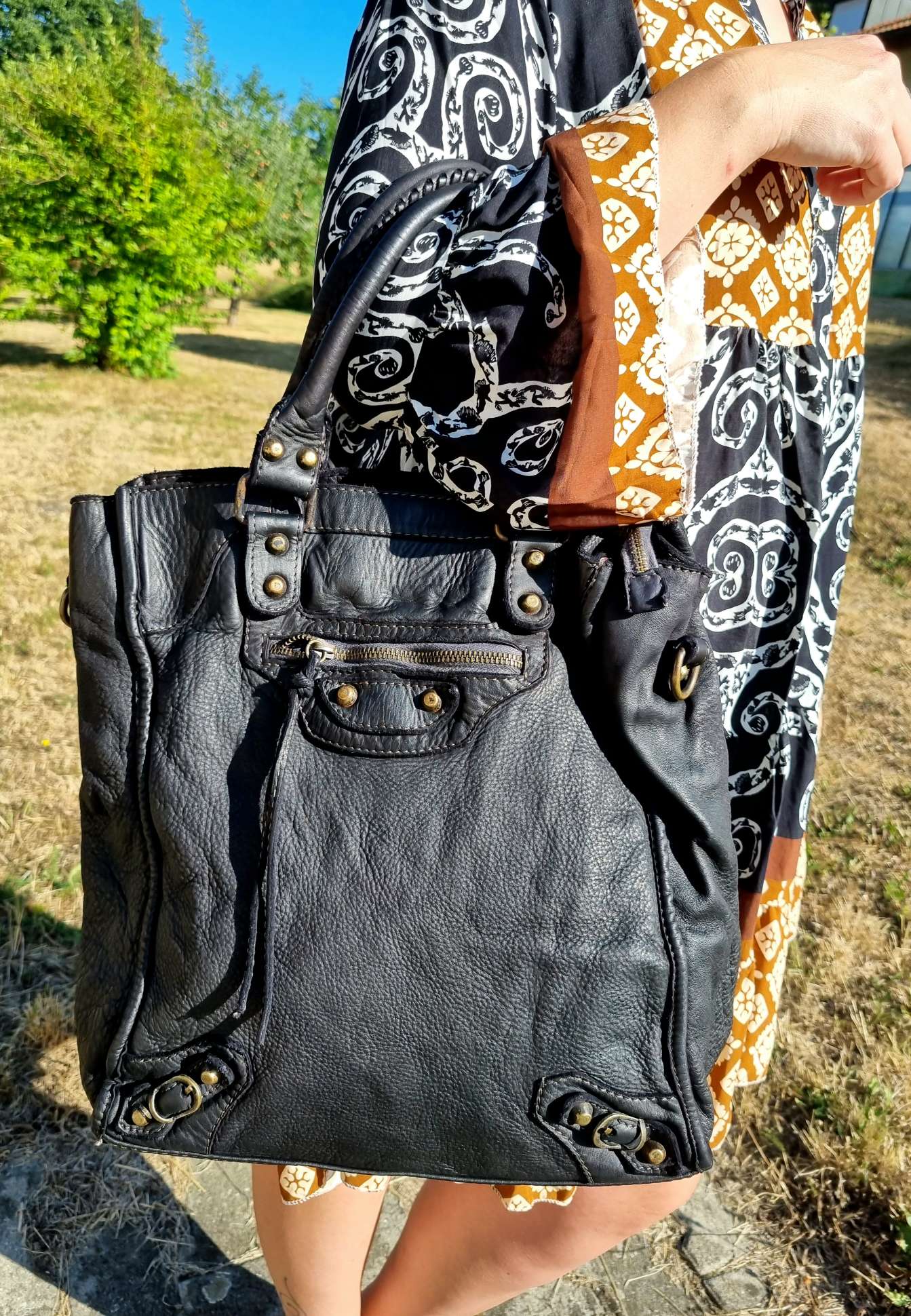 LEDER SHOPPER NIZZA SCHWARZ gewaschenes Leder Ledertasche Shoppingbag Made in Italy LEDER SHOPPER NIZZA SCHWARZ gewaschenes Leder Ledertasche Shoppingbag Made in Italy