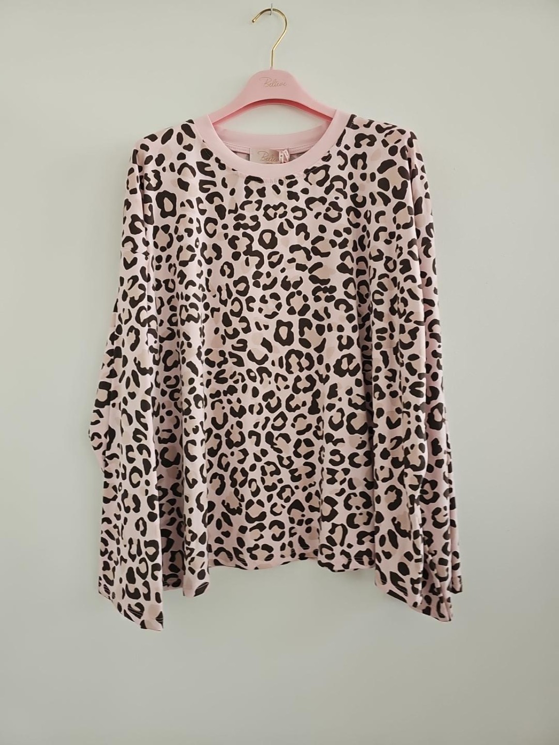 Longsleeve / Langarmshirt I No. LS012 I Leo I ausgestellten Ärmeln I Made in Italy | passt bis Größe 42/44