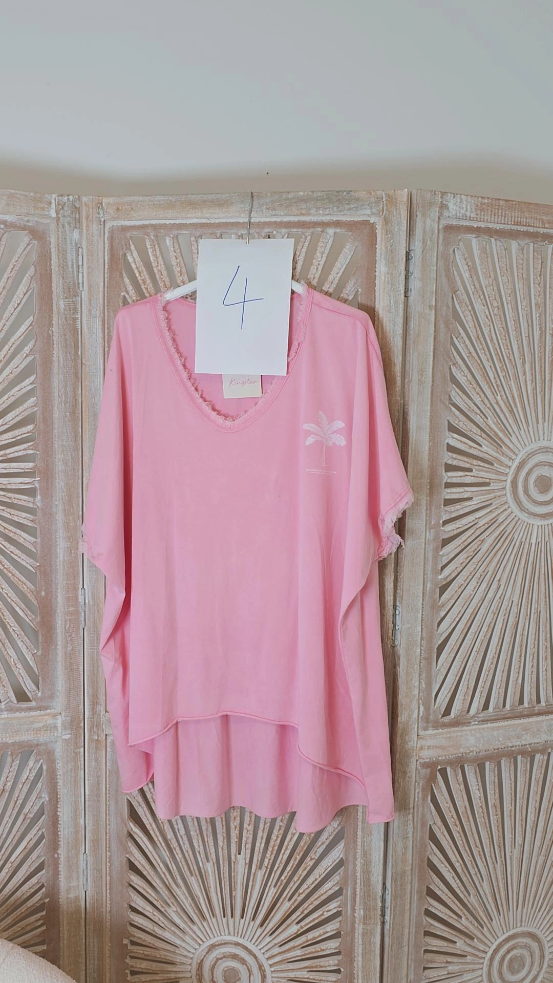 2. WAHL T-SHIRT ALOHA PALMS ROSA 4