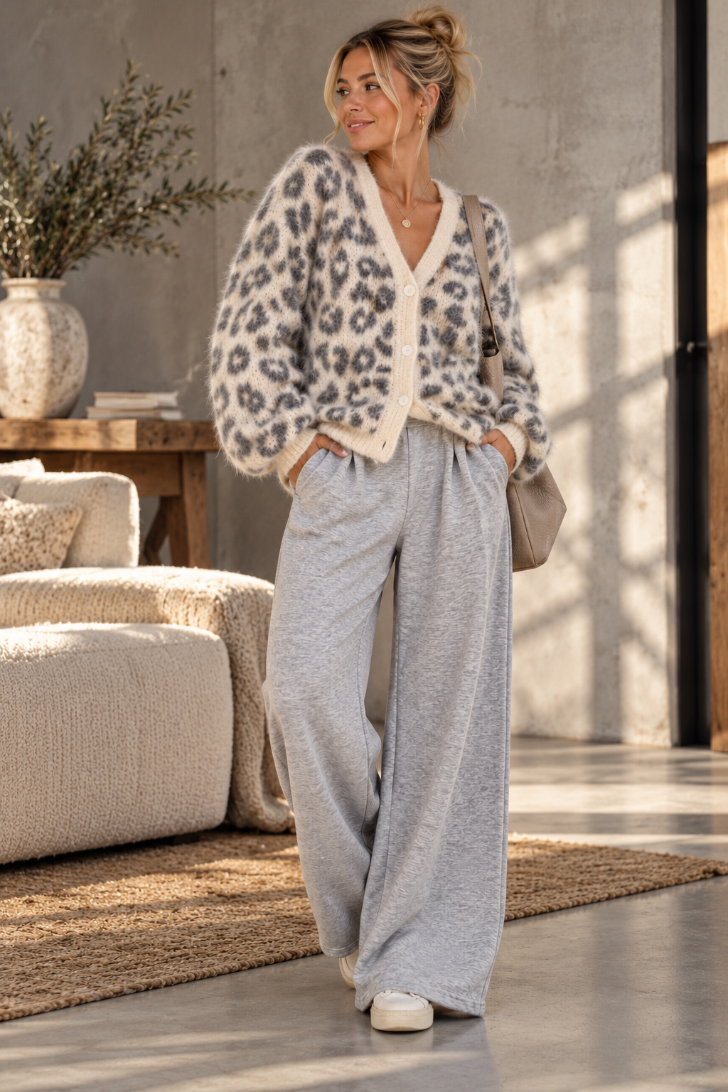 Strickjacke Leo mit Patch – Fashion Must-have SJ0194 I Made in Italy 34-42
