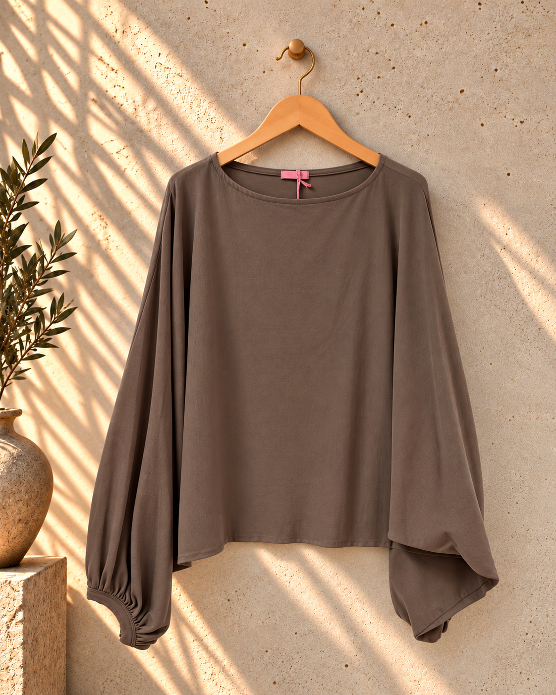 Basic Fledermaus-Pullover I H0144 I 34-44 I Made in Italy