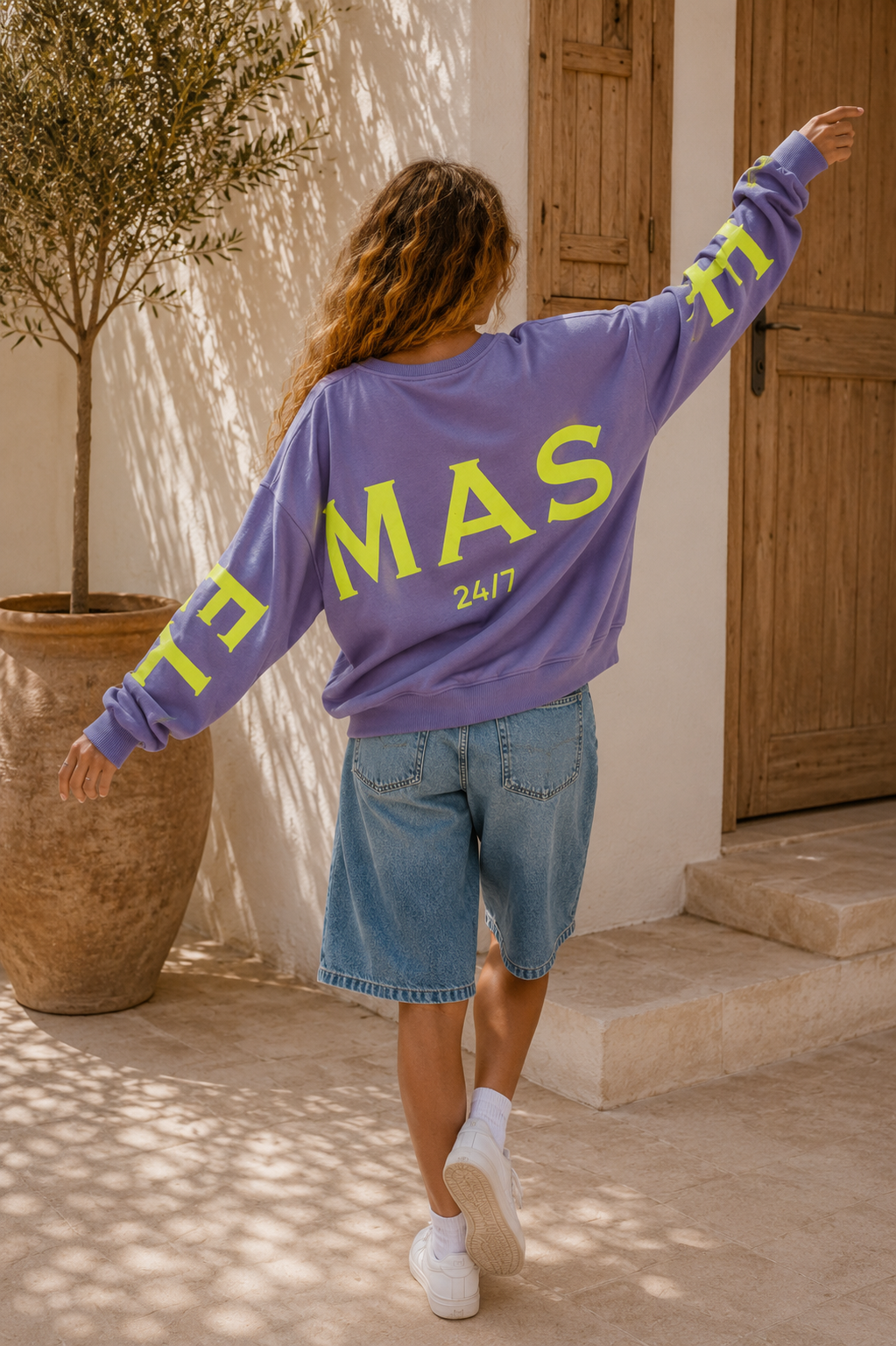 Sweatshirt „Namaste 24/7 Uni“ – Made in Italy | One Size bis ca. Gr. 42