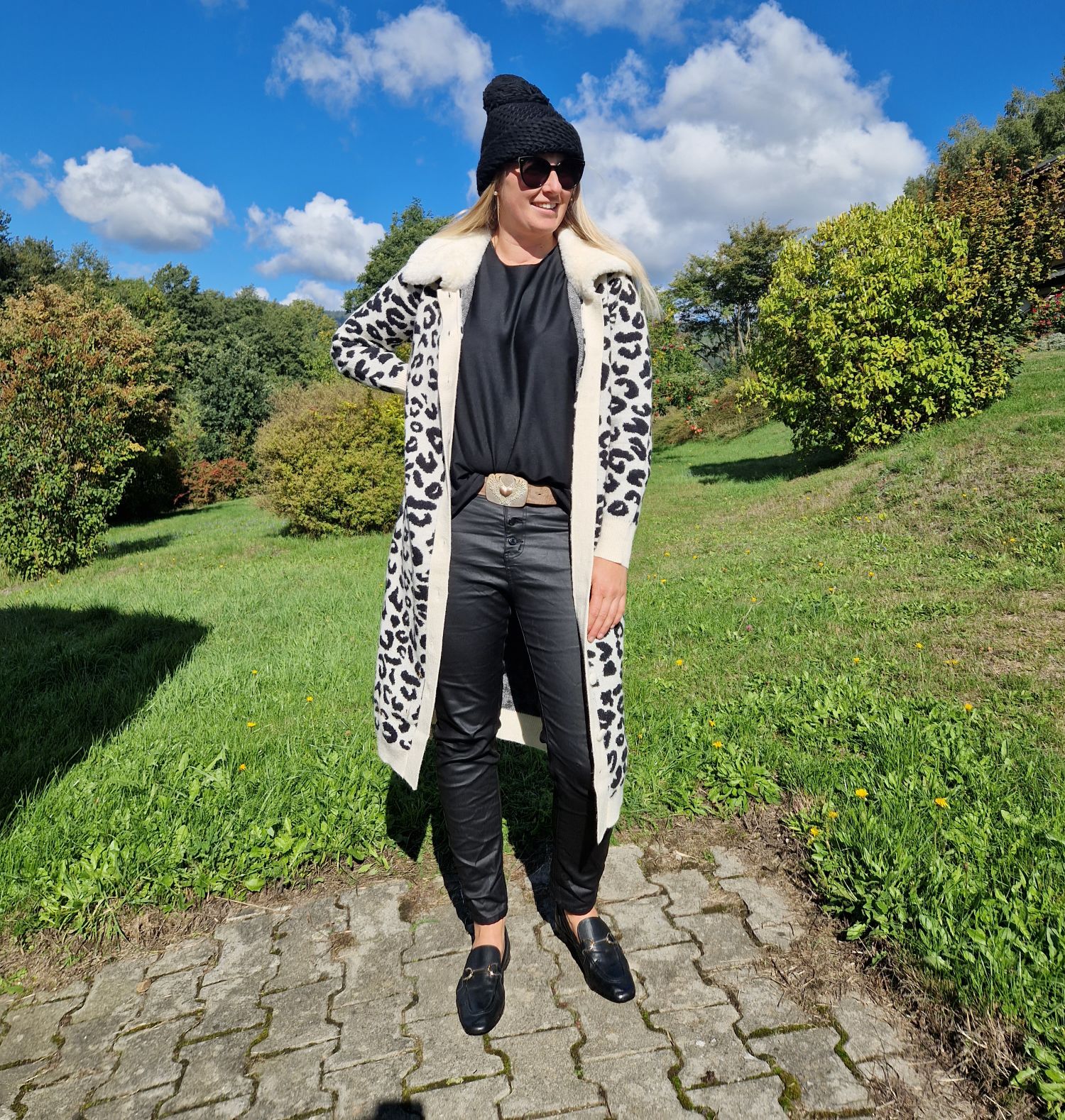LUXURY KNIT COAT MIRINA CREME LEO 34-42 Strickmantel Mantel Cardigen Italy Kollektion LUXURY KNIT COAT MIRINA CREME LEO 34-42 Strickmantel Mantel Cardigen Italy Kollektion