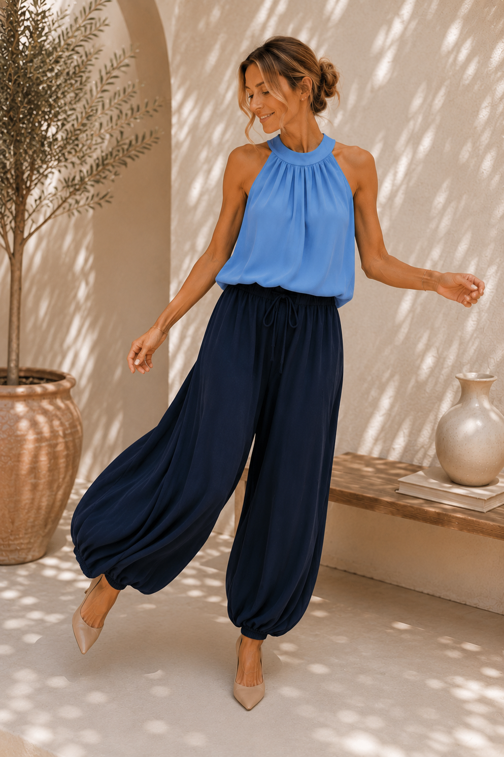Neckholder-Top Nuru Uni Made in Italy 34-40/42