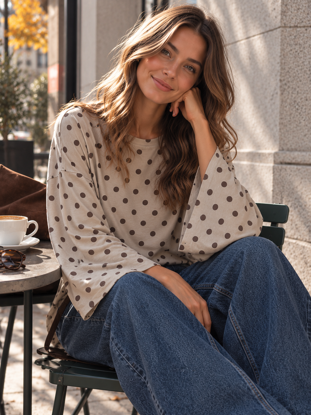 Longsleeve Dots I LS0146 I Made in Italy 34-42/44