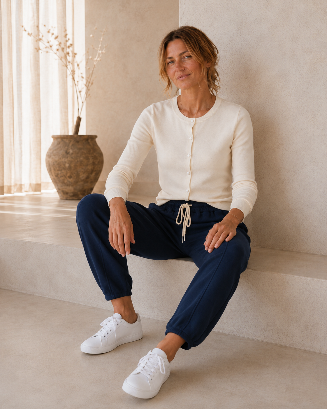 Ballon-Jogpant Amaris – lässige Basic Pants für jeden Tag Made in Italy 34-42/44