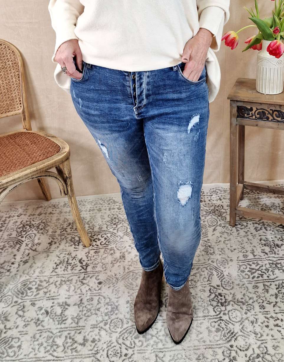 DESTROEYD JEANS MARIE - VARIANTENARTIKEL Denim Hose Skinny Blue Washed out DESTROEYD JEANS MARIE - VARIANTENARTIKEL Denim Hose Skinny Blue Washed out