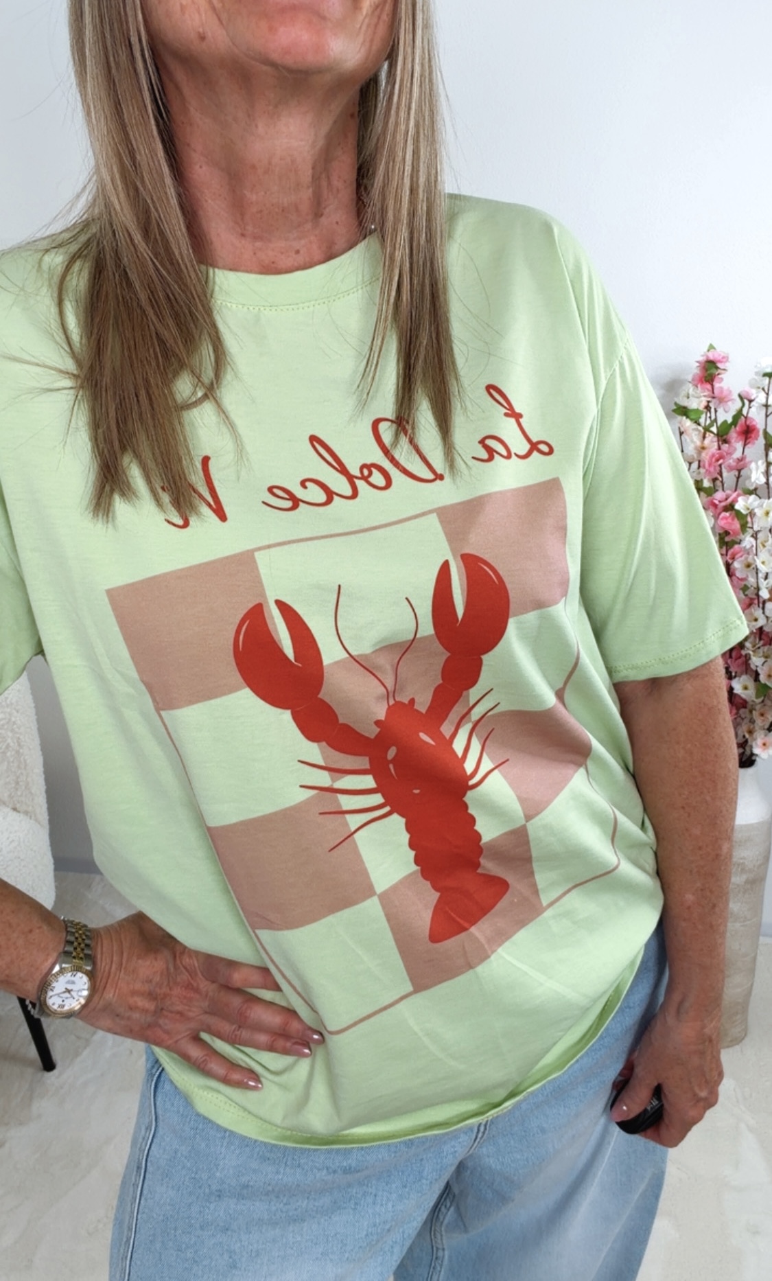 🦞💖✨ T-Shirt Lobster La Dolce Vi Uni Calystrina Made in Itlay 34-42/44