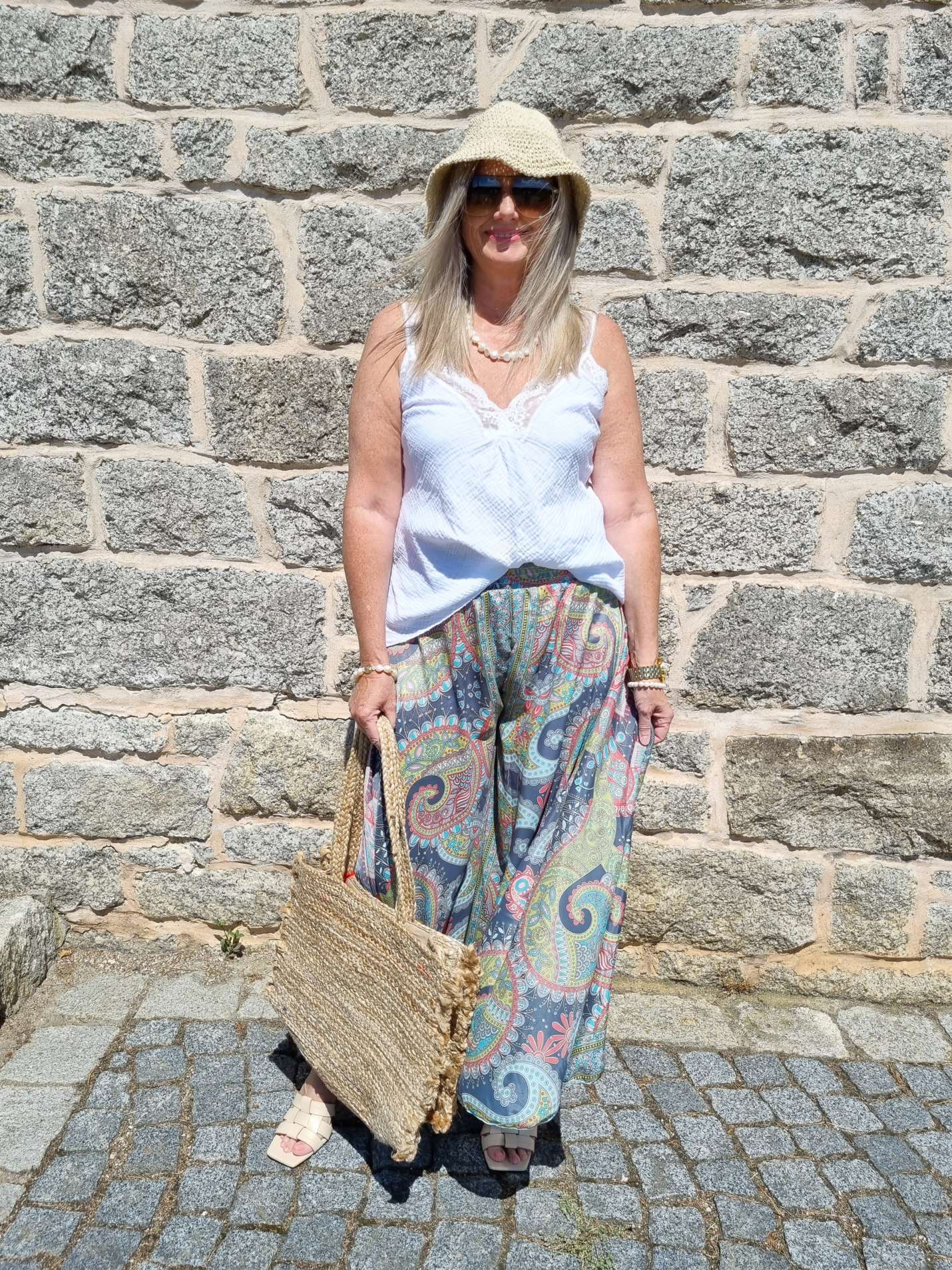 SILK HOSENROCK MALEDIVE GREY Grau Boho Bohemian Seide Hose Rock Skirt Beach Sommer 34-40/42 SILK HOSENROCK MALEDIVE GREY Grau Boho Bohemian Seide Hose Rock Skirt Beach Sommer 34-40/42