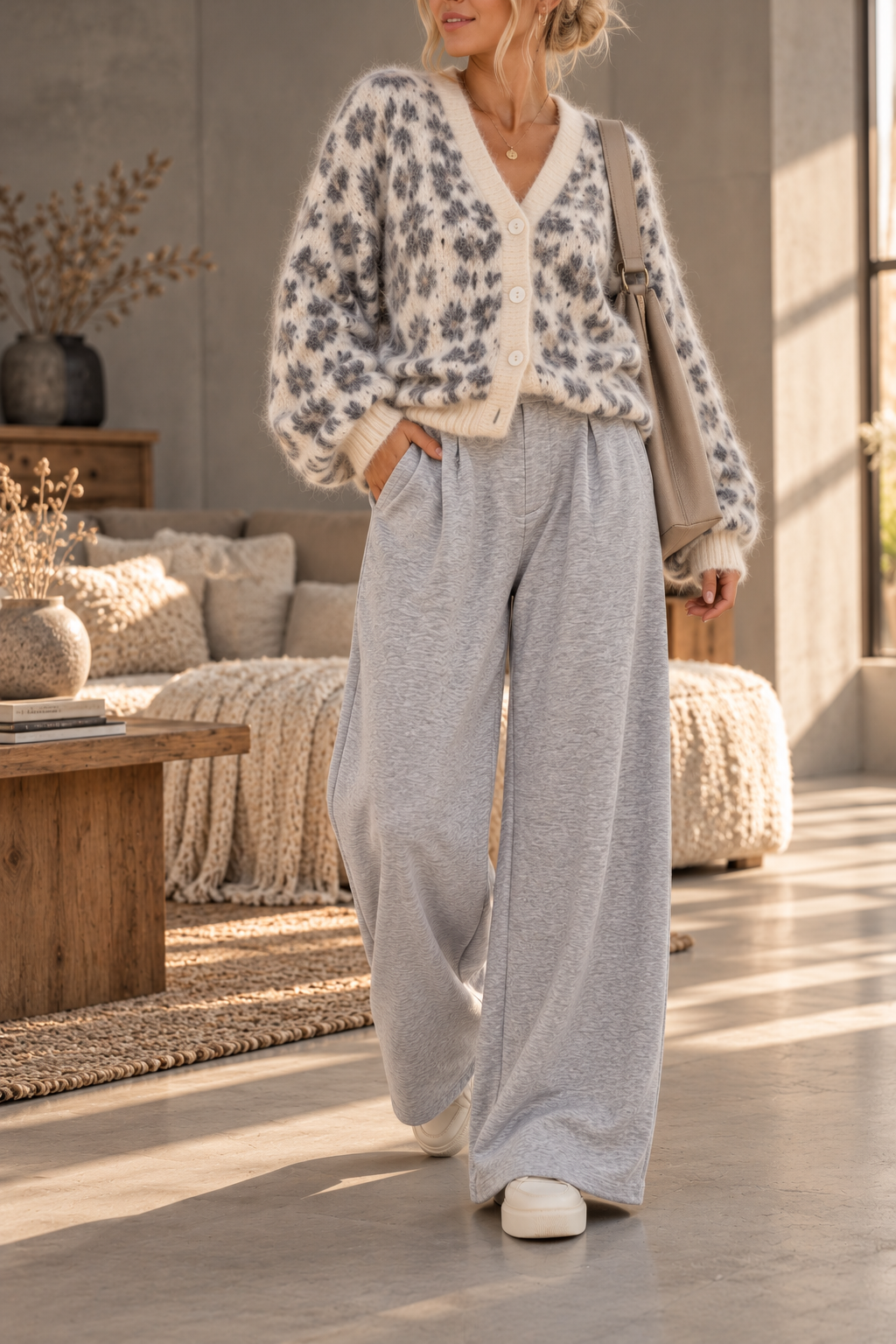 Hose Wide-Leg Butterweich mit Bundfalten HO0020 I Made in Italy 34-42/44