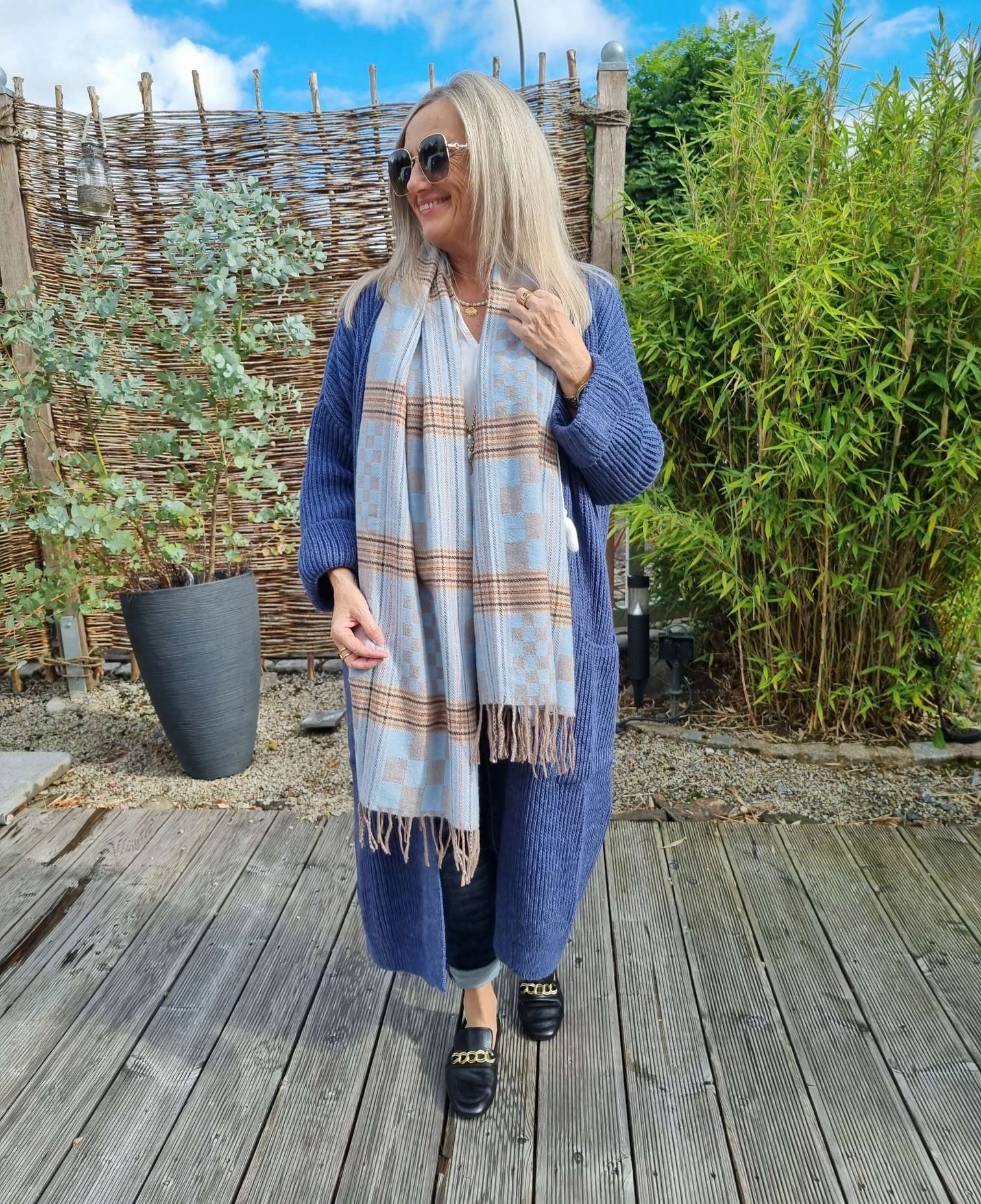 KNIT CARDIGAN EVELYN DUNKELBLAU 34-42 Made in Italy Strickjacke Strickmantel Mantel KNIT CARDIGAN EVELYN DUNKELBLAU 34-42 Made in Italy Strickjacke Strickmantel Mantel