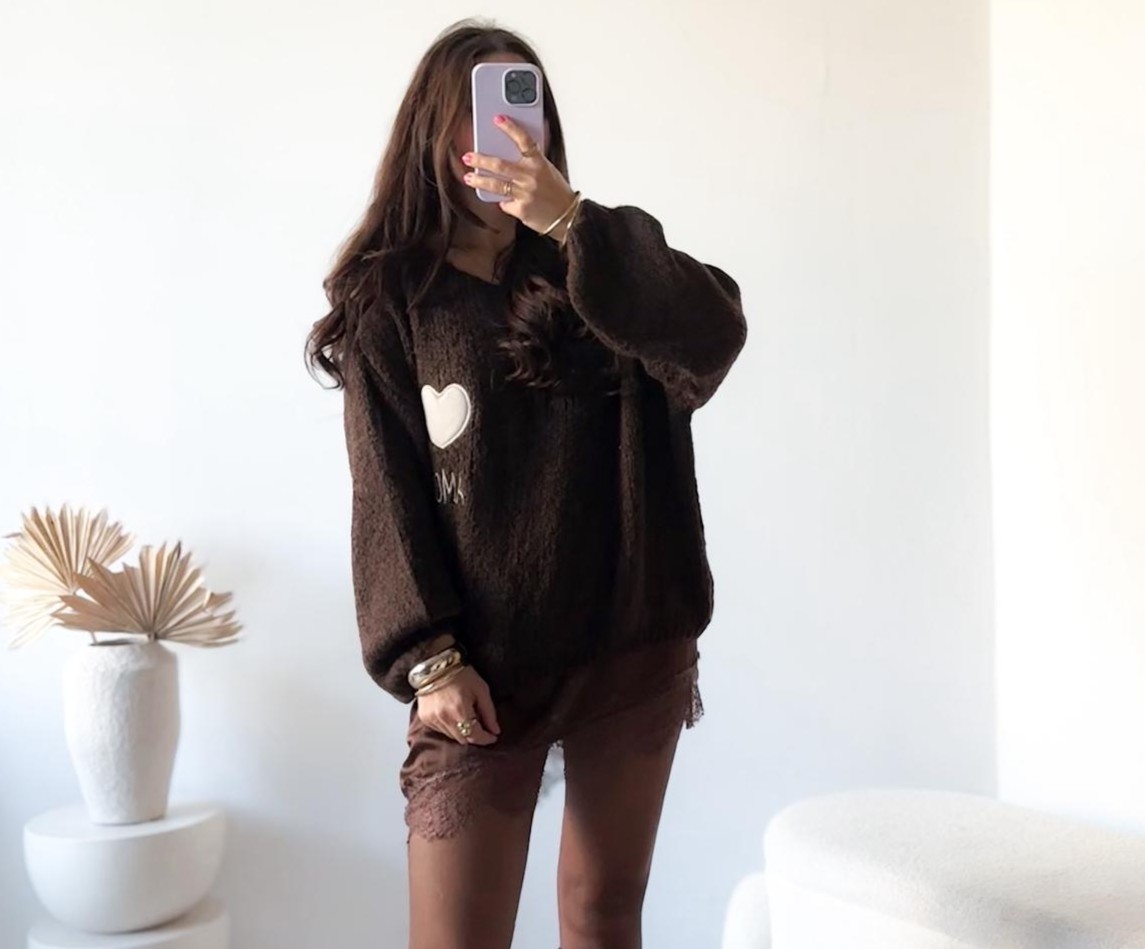 BASIC KNIT SWEATER MARIANNE HERZ Made in Italy 34- 44 PULLOVER STRICKPULLOVER