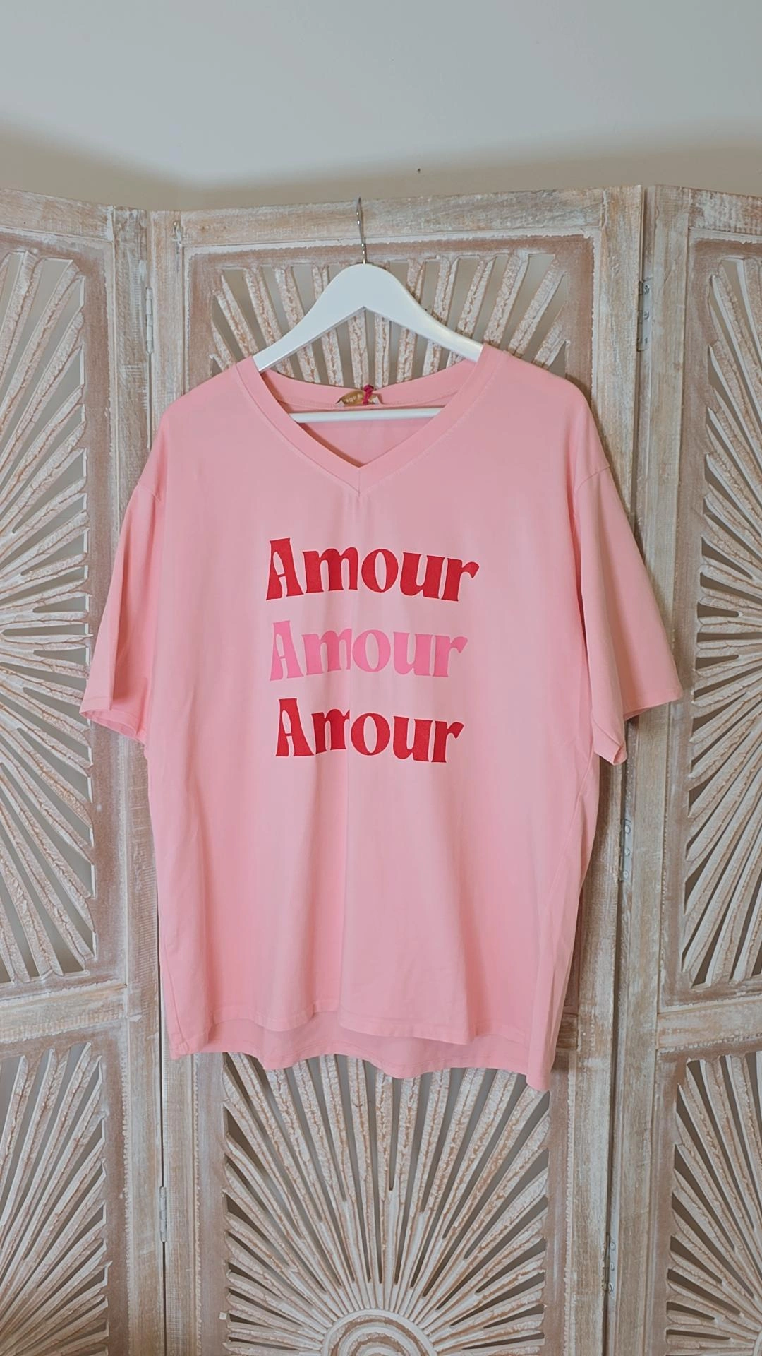 T-SHIRT AMOUR 34-44 Made in Italy