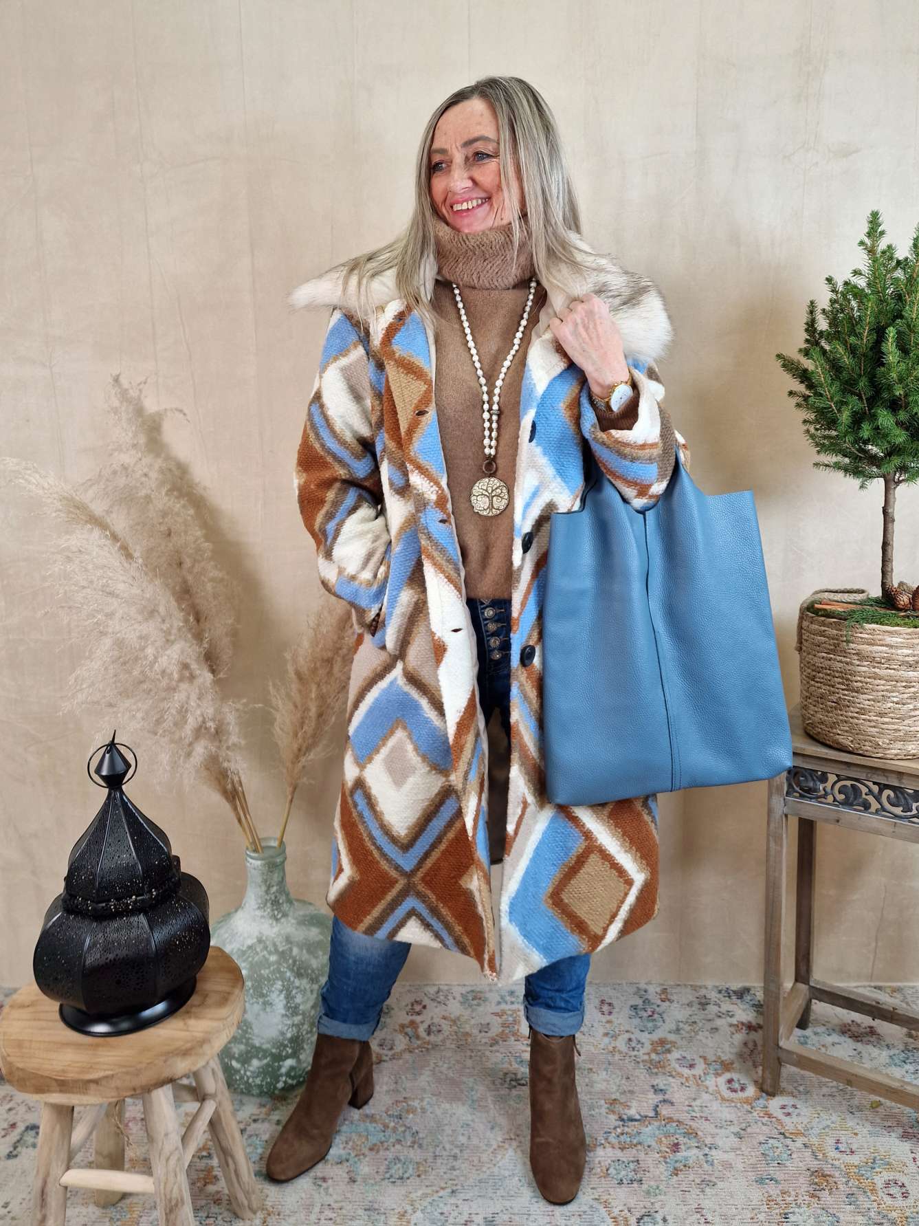 LEDER SHOPPER ADAM JEANSBLAU Made in Italy Echtleder Tasche Schultertasche versch. Farben LEDER SHOPPER ADAM JEANSBLAU Made in Italy Echtleder Tasche Schultertasche versch. Farben