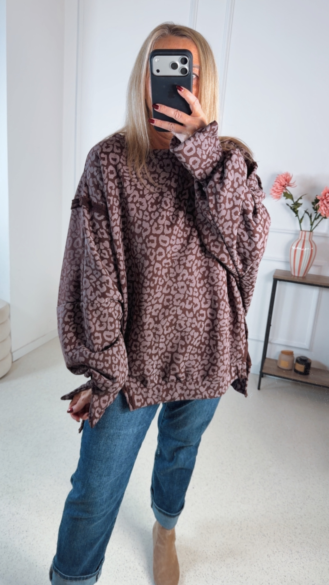 OVERSIZE SWEATER CARLOTA LEO Made in Italy 34-44/46