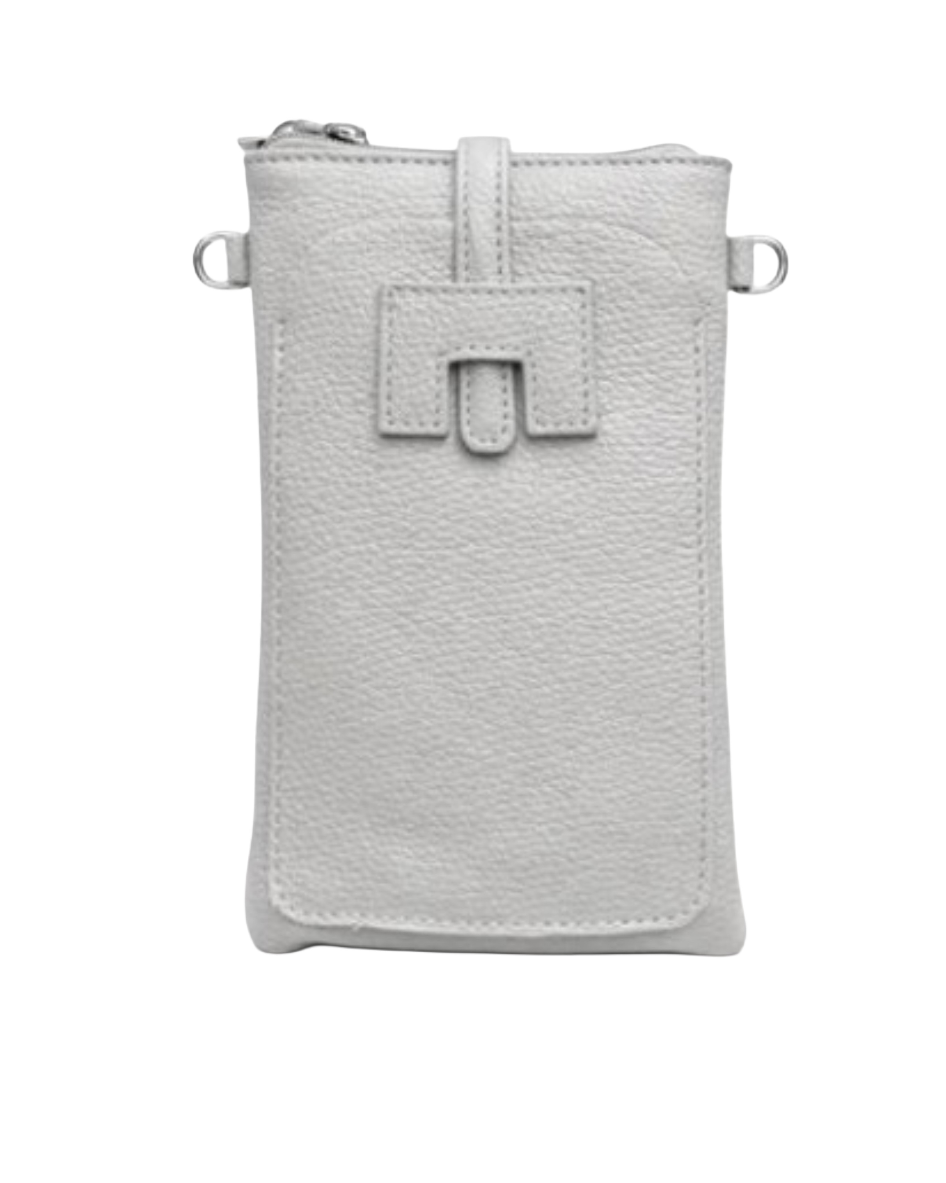 „Borsa Portacellulare Firenze“ – Handytasche aus Echtleder, Made in Italy