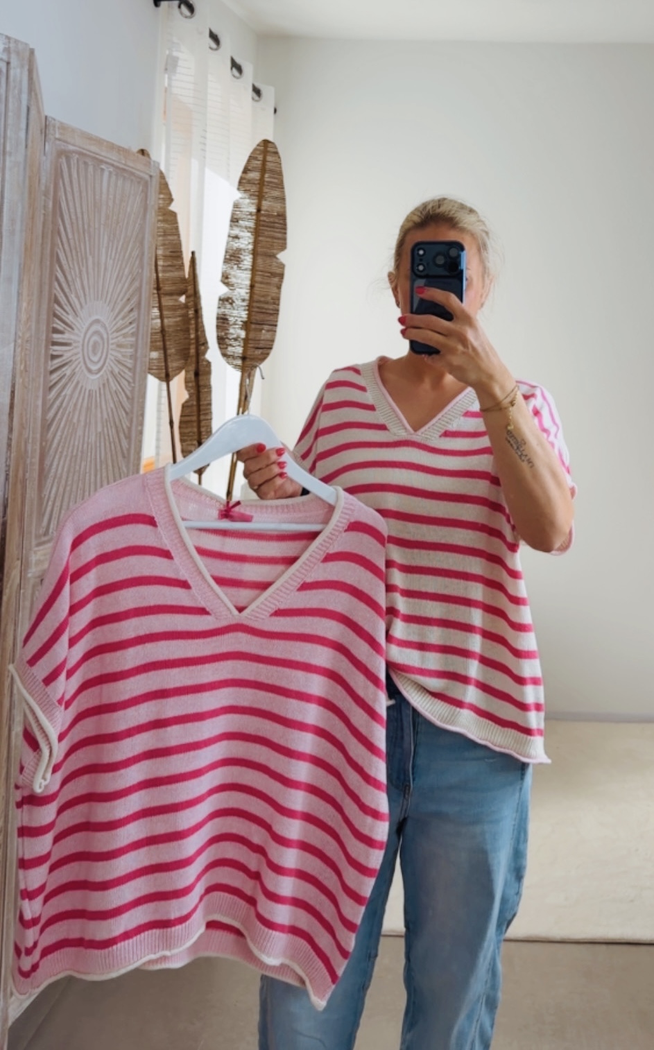 Strickpullover Torri Stripes Made in Italy 34-40/42
