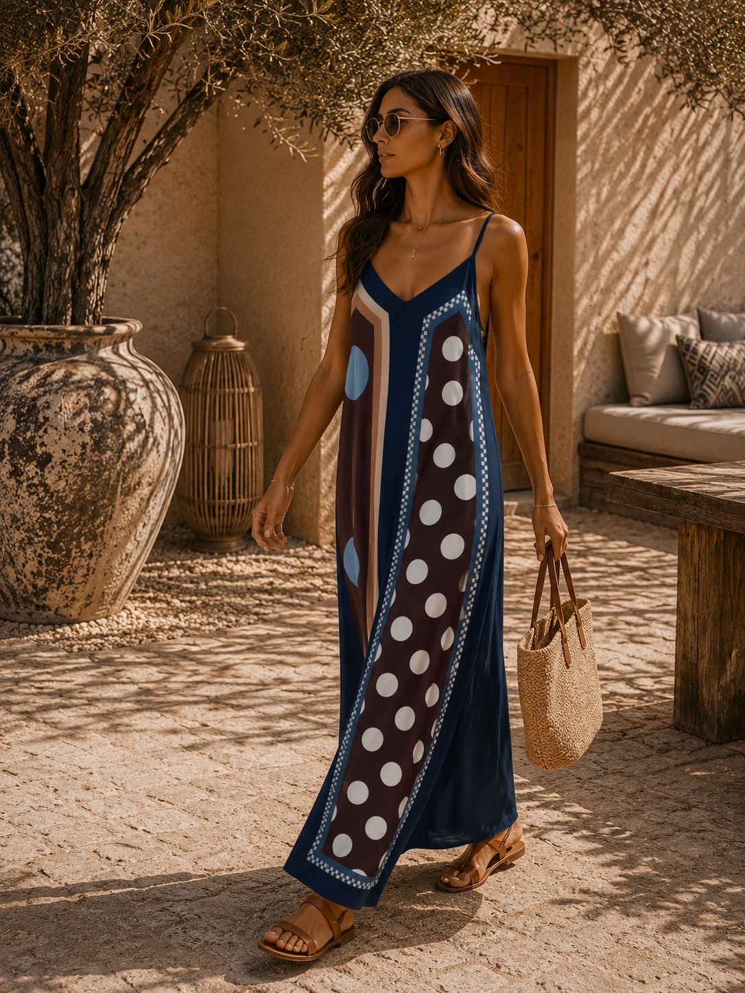 Polka Dots Kleid Ronda – Made in Italy | passend bis Größe 42