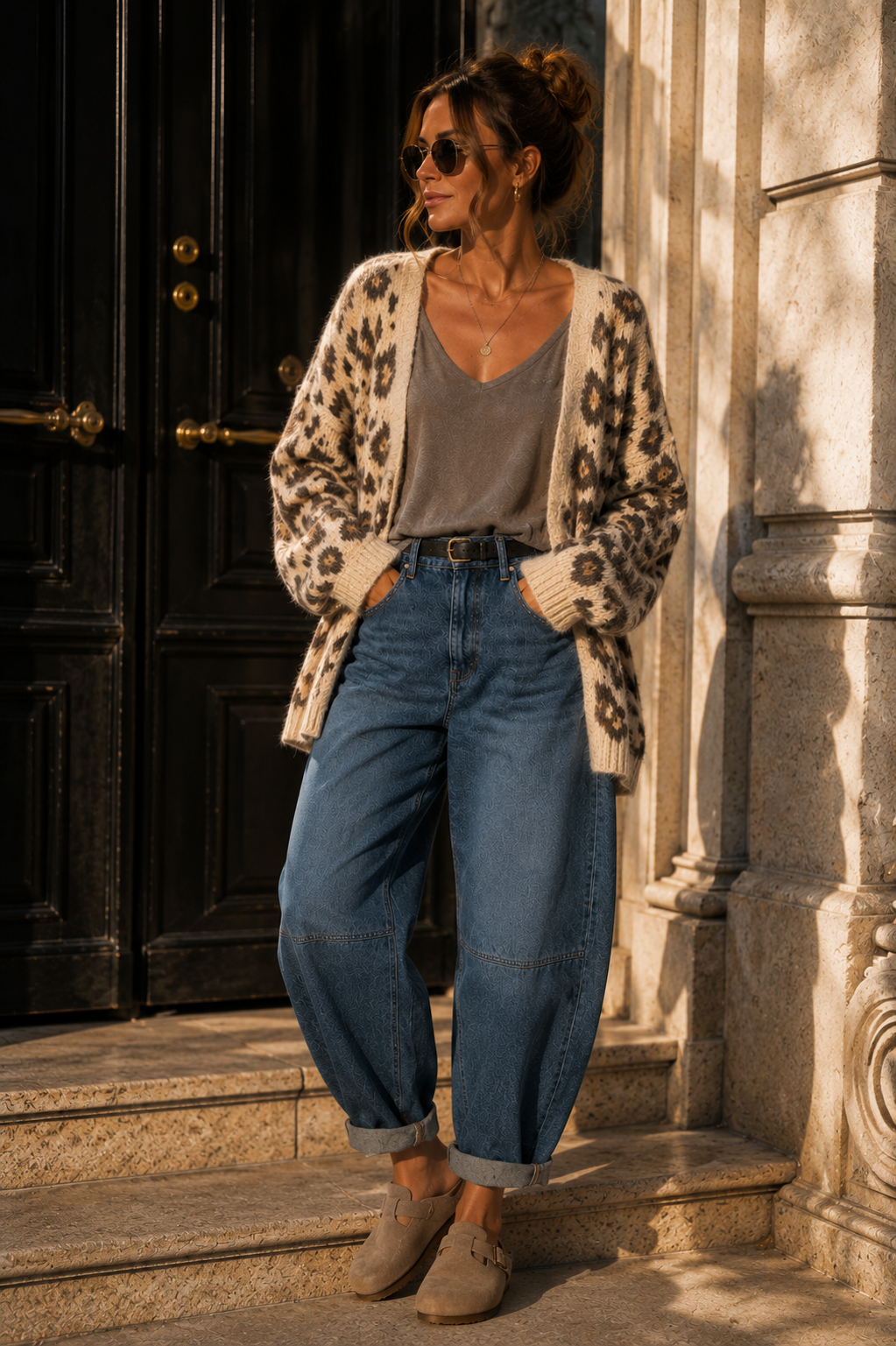 Cardigan Leo Kuschelig I Strickjacke I NO.SJ0023 I Made in Italy 34-44/46
