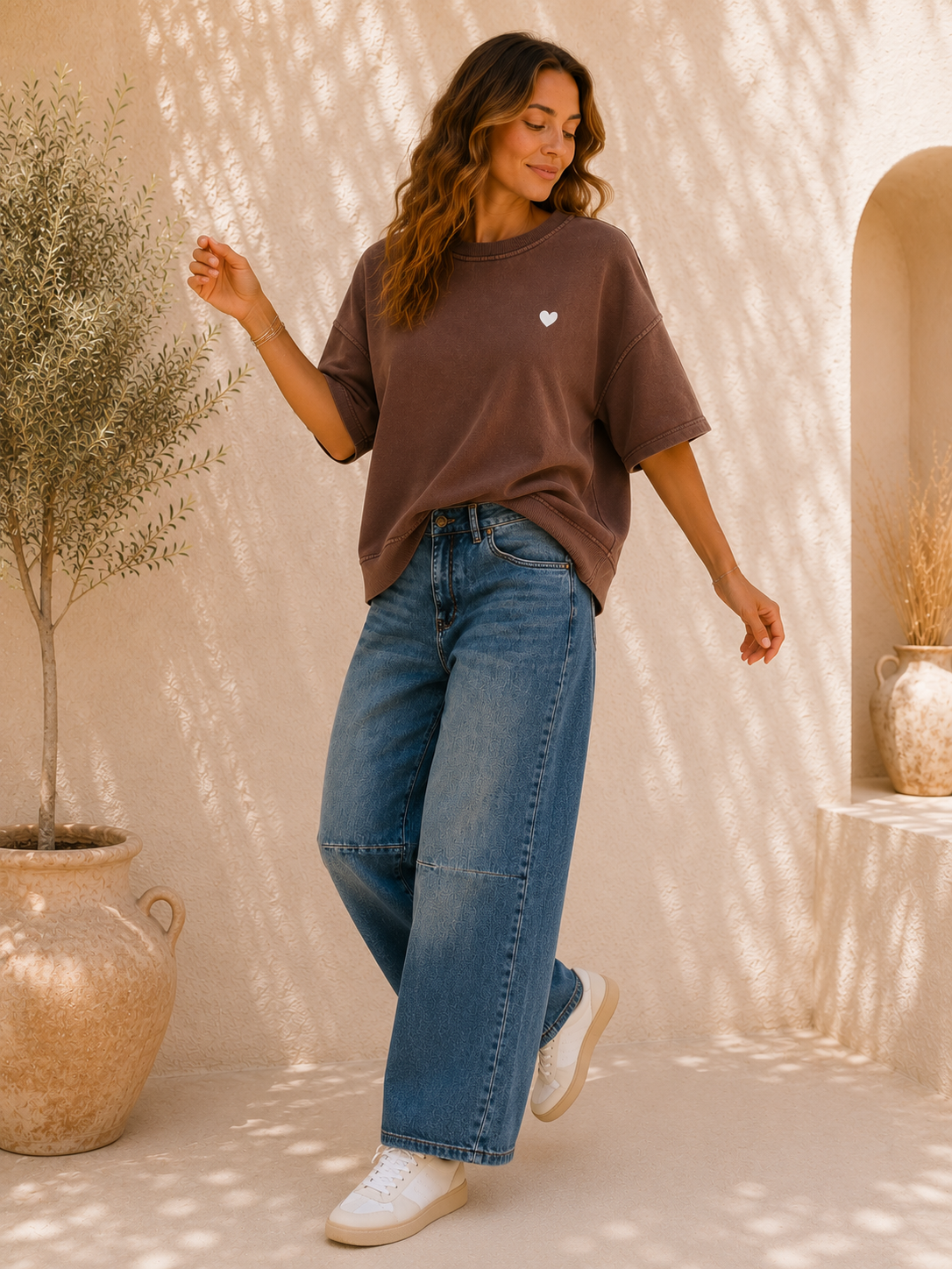 T-Shirt Sweater Cinderella Herz Made in Italy 34-42/44