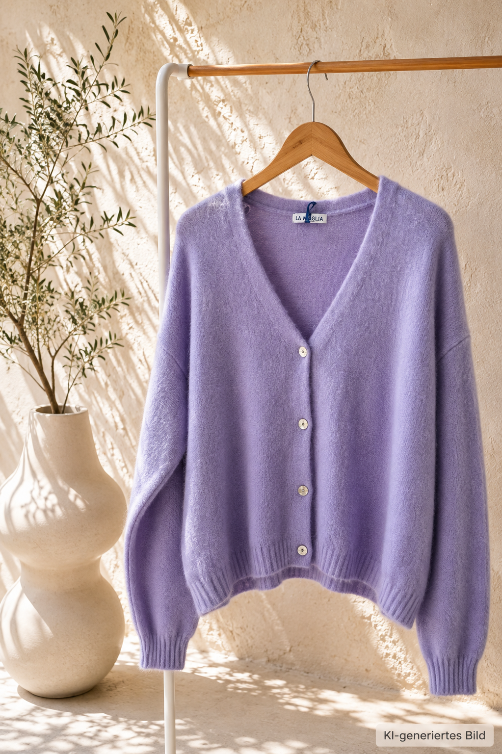 EDLER STRICK CARDIGAN OSLO Alpaka Strickjacke Made in Italy 34-42