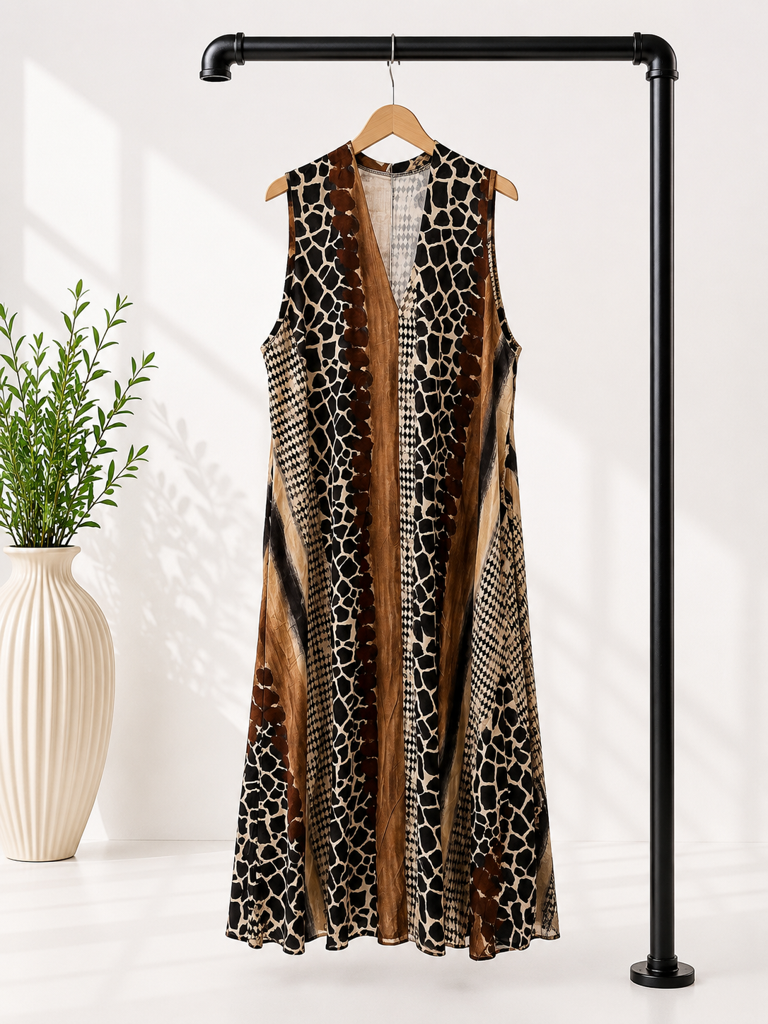 Kleid Kamaria – Dein stilvoller Leo-Liebling 🐆 Made in Italy Gr 34-42