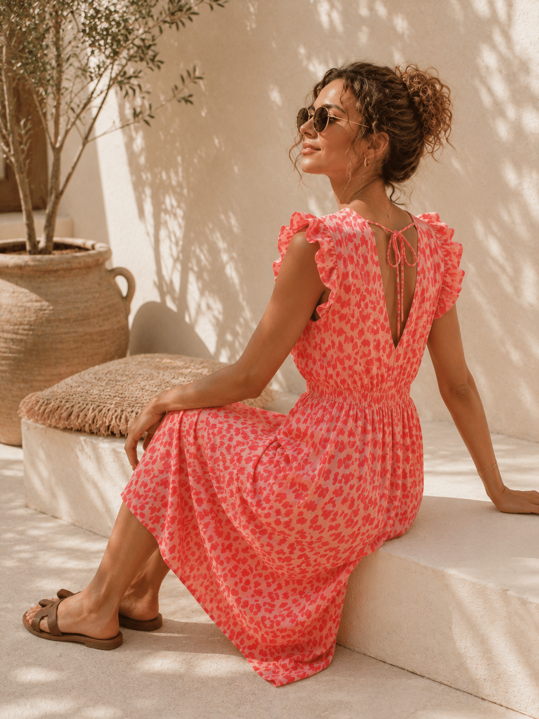 Kleid Arusha – Musselinkleid mit Boho-Charme  – Made in Italy |  tragbar bis Größe 42/44