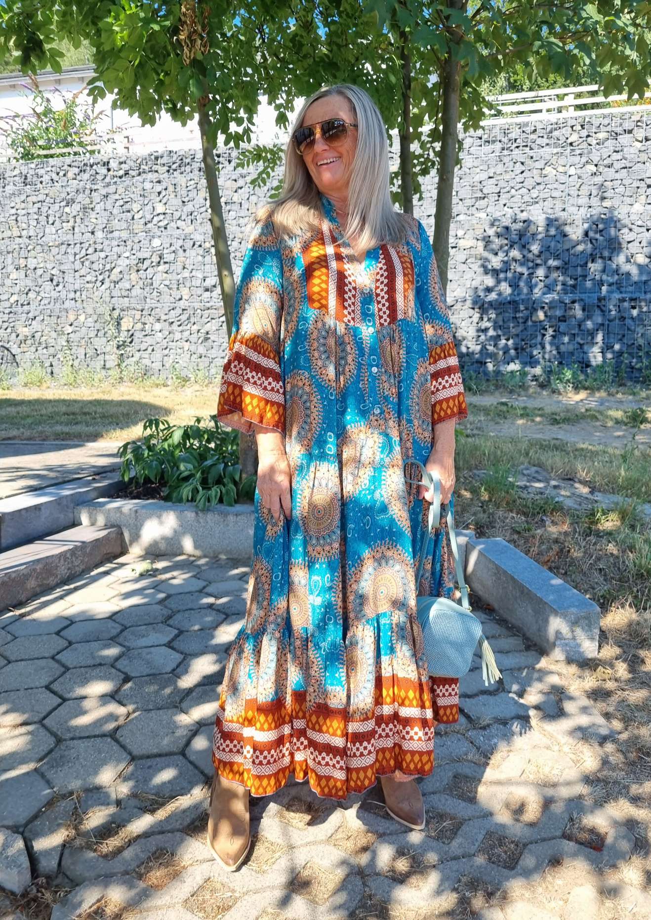 MAXI TUNIKA DRESS MICAELA TÜRKIS 34-42 Made in Italy langes Kleid Hängerchen Tunikakleid MAXI TUNIKA DRESS MICAELA TÜRKIS 34-42 Made in Italy langes Kleid Hängerchen Tunikakleid