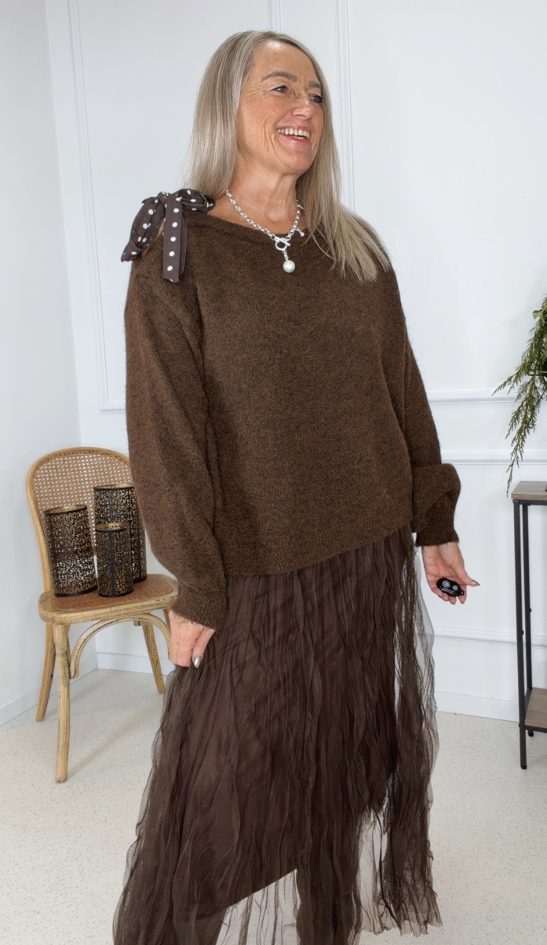 LANGER TÜLLROCK GLAMOUR STYLE LILLY 34 - 42 Made in Italy