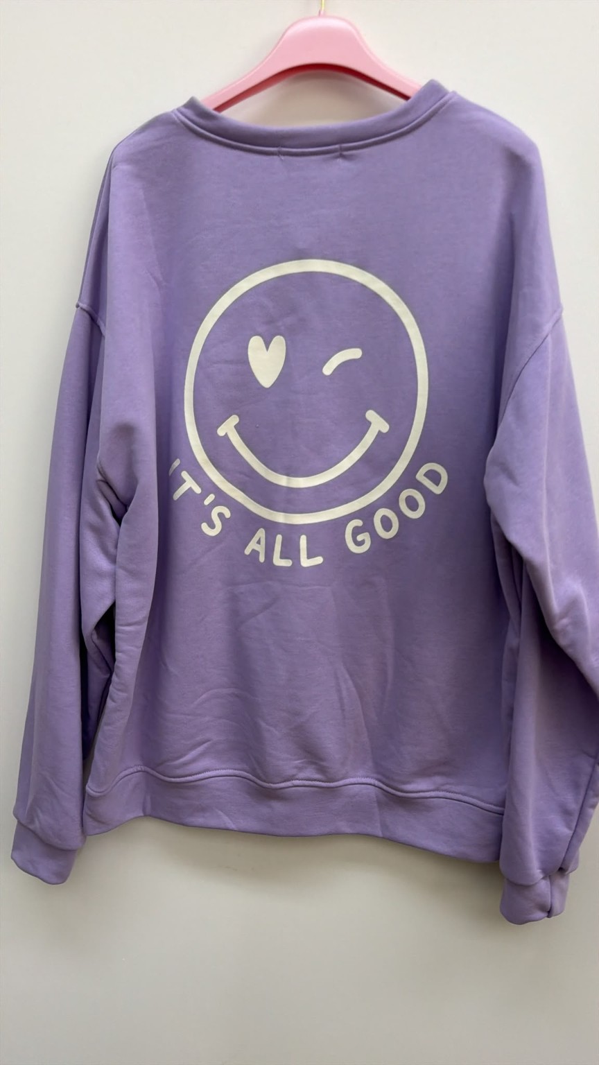 Sweatshirt „Happy Vibes NINA“ – Made in Italy