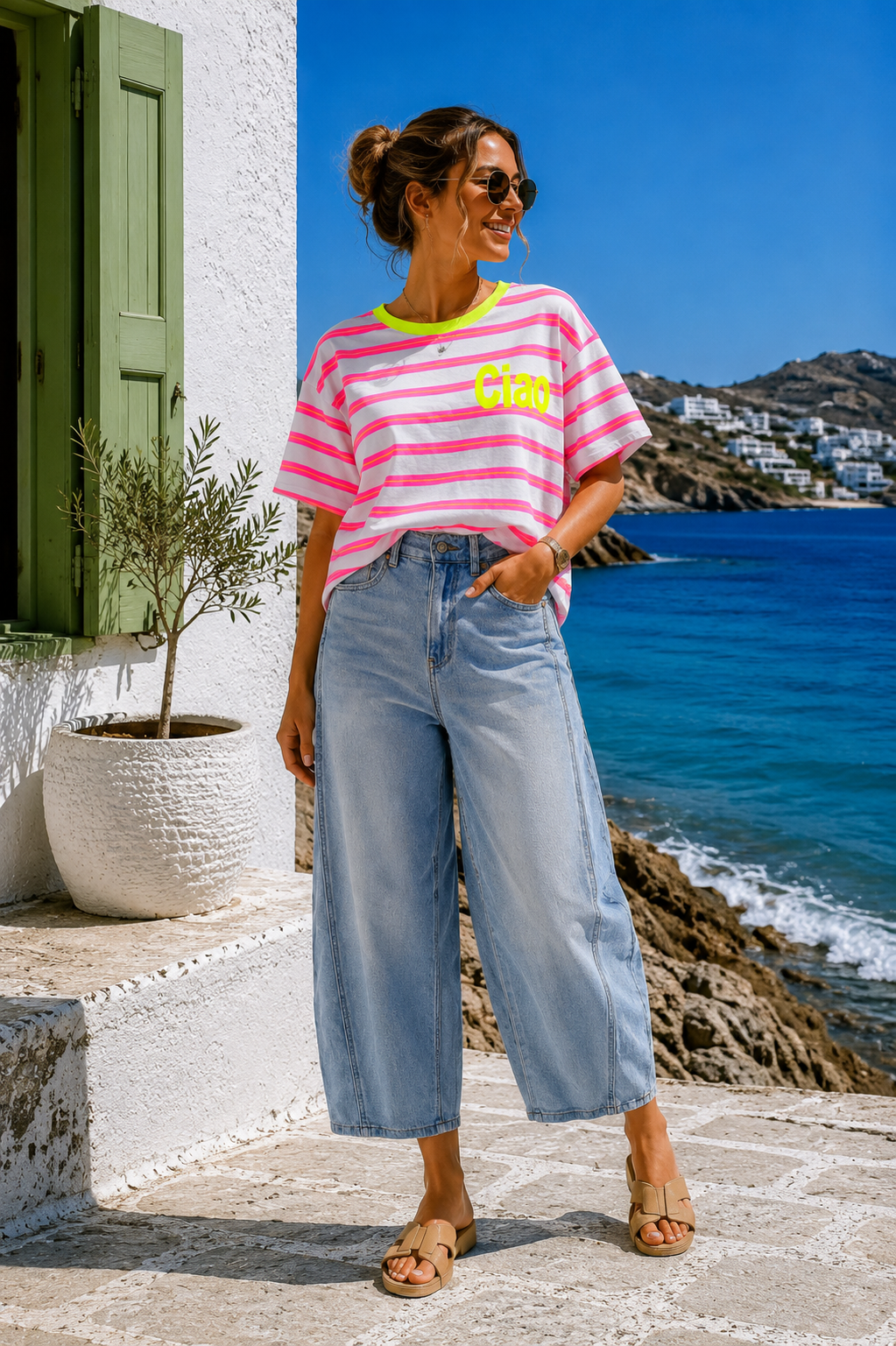 T-Shirt Stripes Ciao Nisida Made in Italy 34-40/42