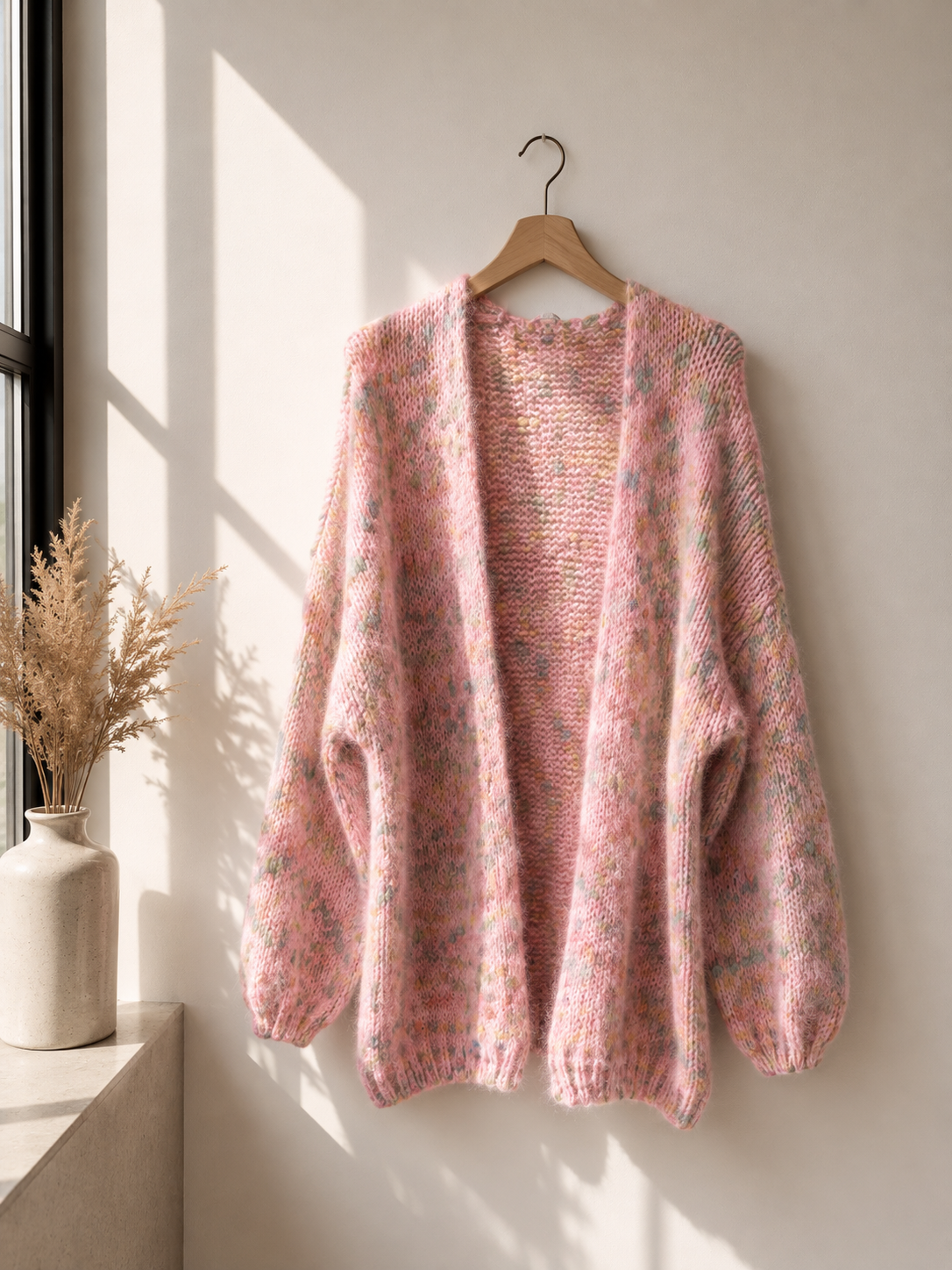 Cardigan mit Dots Kuschelig Strickjacke I NO.SJ0024 I Made in Italy 34-44/46