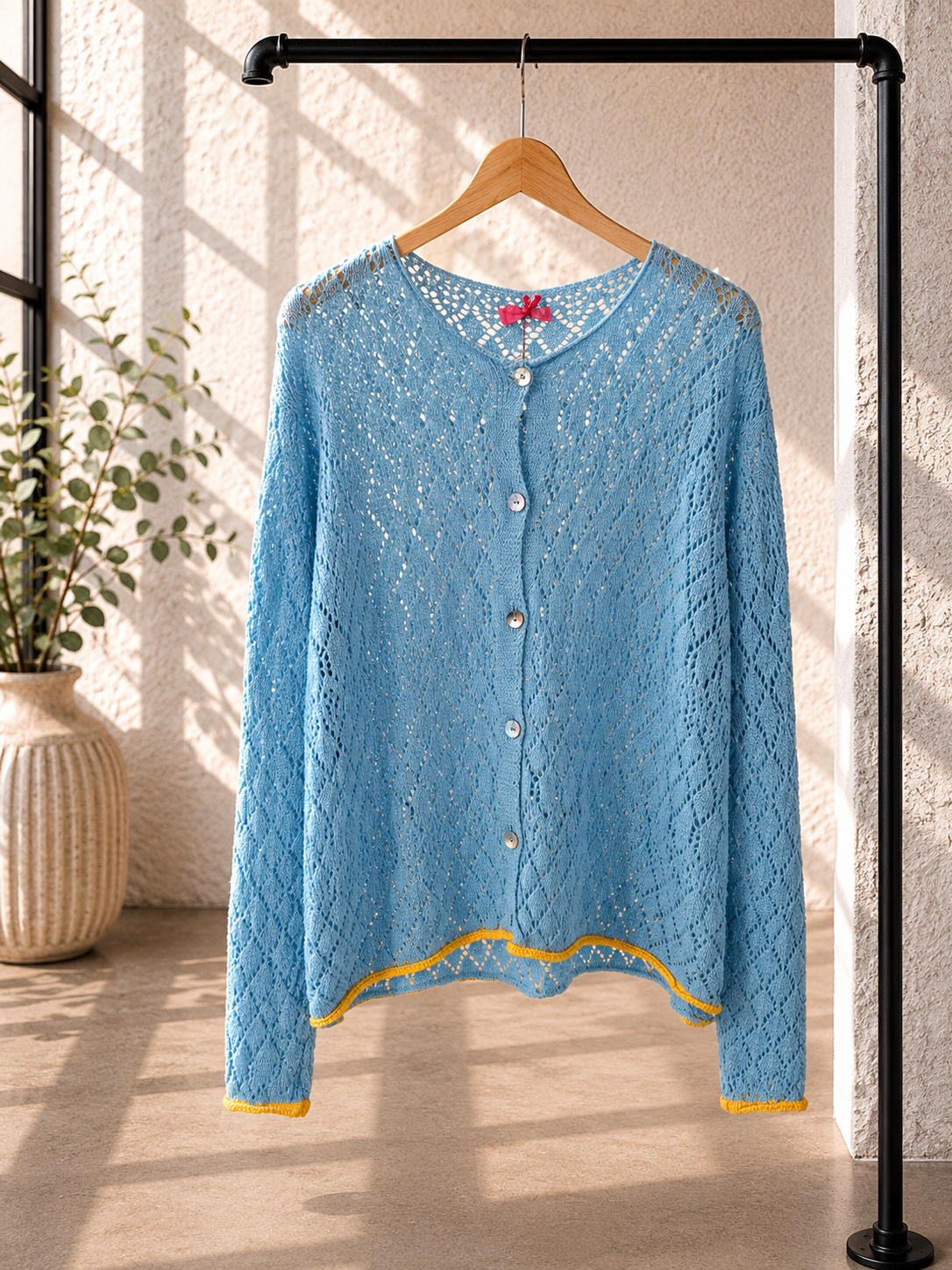 Strickjacke Cara Gina Lochmuster Made in Italy 34-42/44 ACHTUNG SOMMERSCHNAPPER SIND VOM UMTAUSCH AUSGESCHLOSSEN