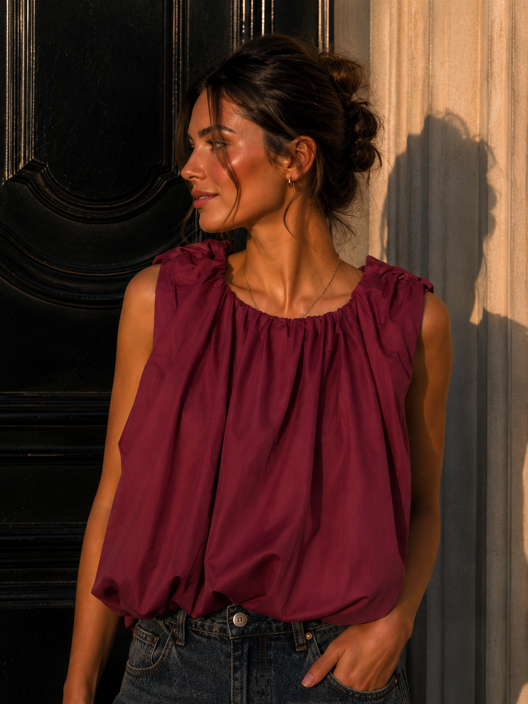 Bluse Viona – Ballonform Made in Italy 34-40/42