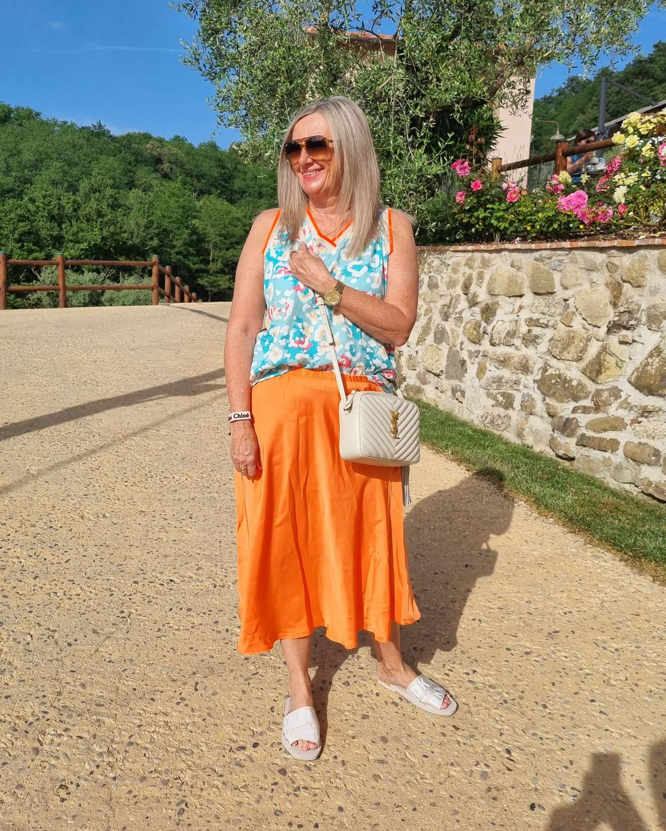 EDLER SATIN SKIRT SABRINA ORANGE Silk Seiden Mix Rock Made in Italy 34-40/42 EDLER SATIN SKIRT SABRINA ORANGE Silk Seiden Mix Rock Made in Italy 34-40/42