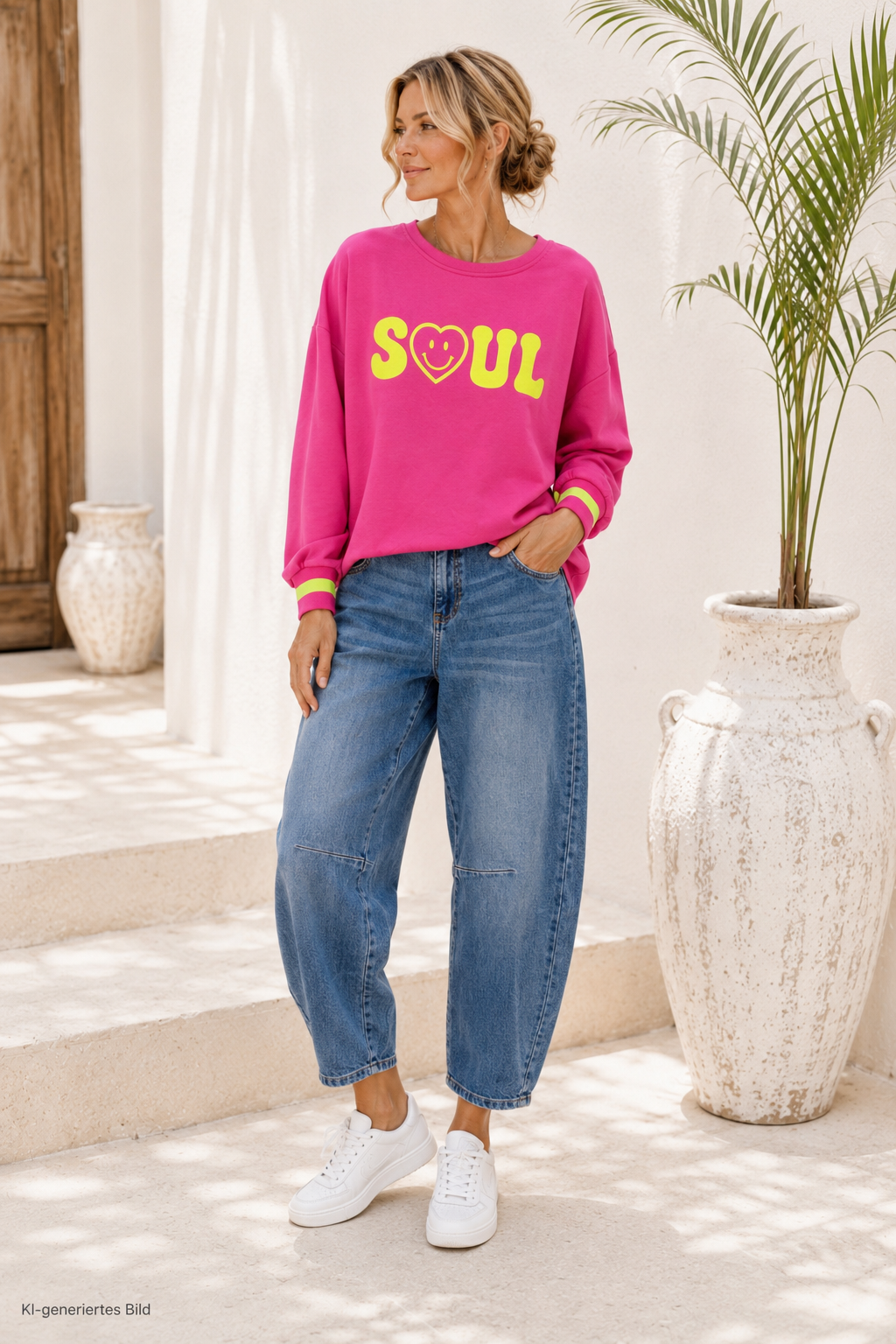 Sweatshirt „Good Soul“ Made in Italy