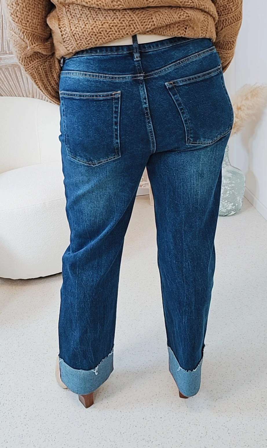 BASIC JEANS HERMINE Denim Blue SCHLAGJEANS Italy Style mit Umschlag Variantenartikel BASIC JEANS HERMINE Denim Blue SCHLAGJEANS Italy Style mit Umschlag Variantenartikel