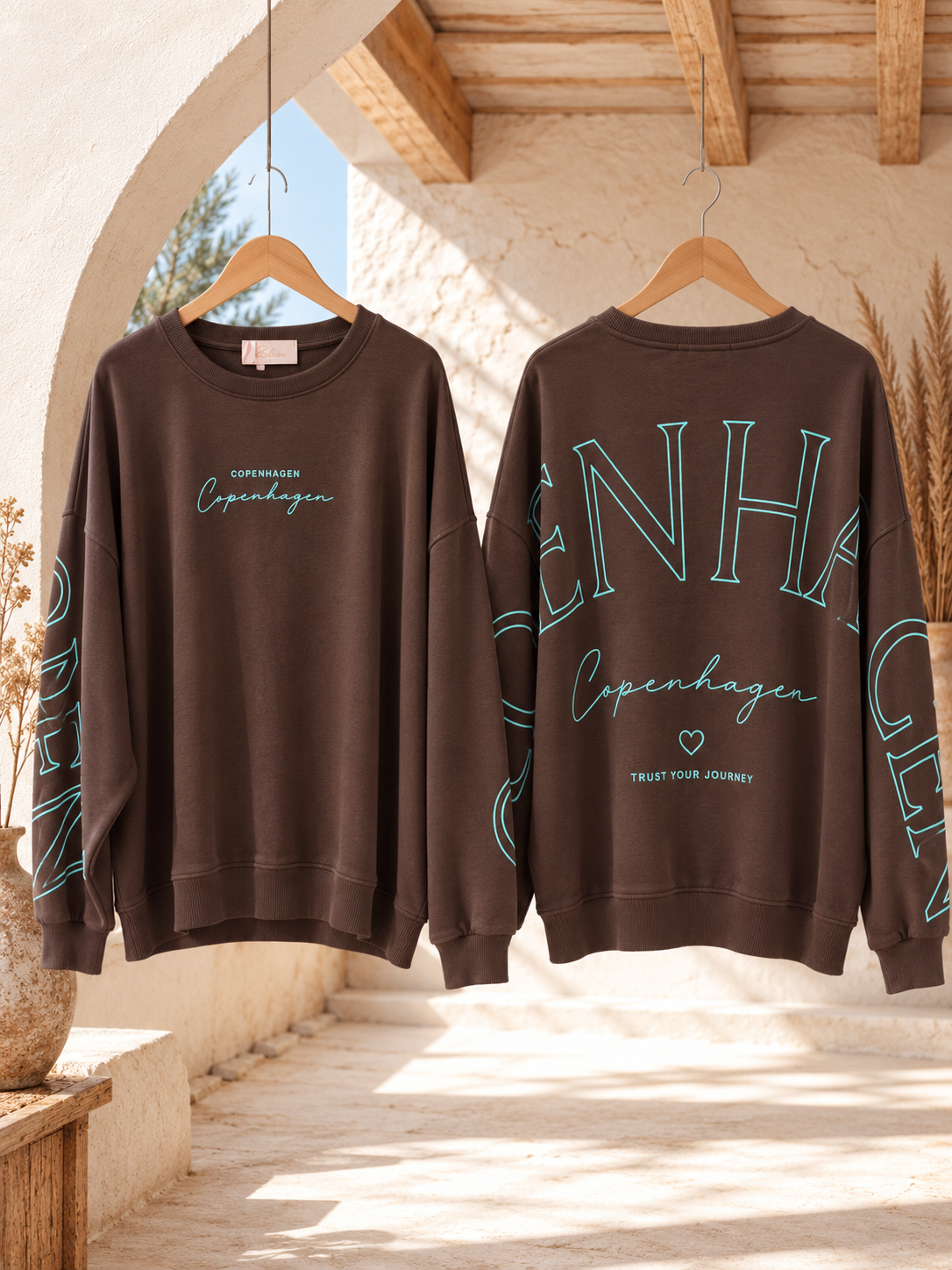 Sweatshirt Copenhagen I NO. SW0016 I lässiger Oversize-Look I Made in Italy 34-42/44