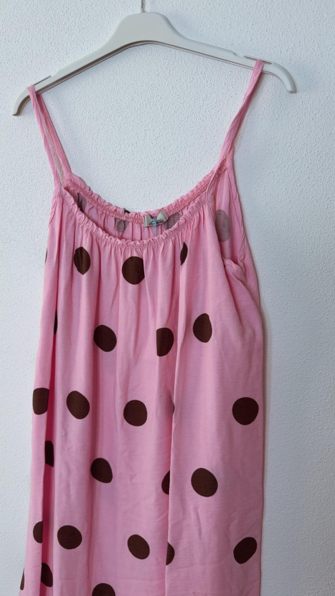 Dots Kleid Isla Spaghettiträger Made in Italy 34-42