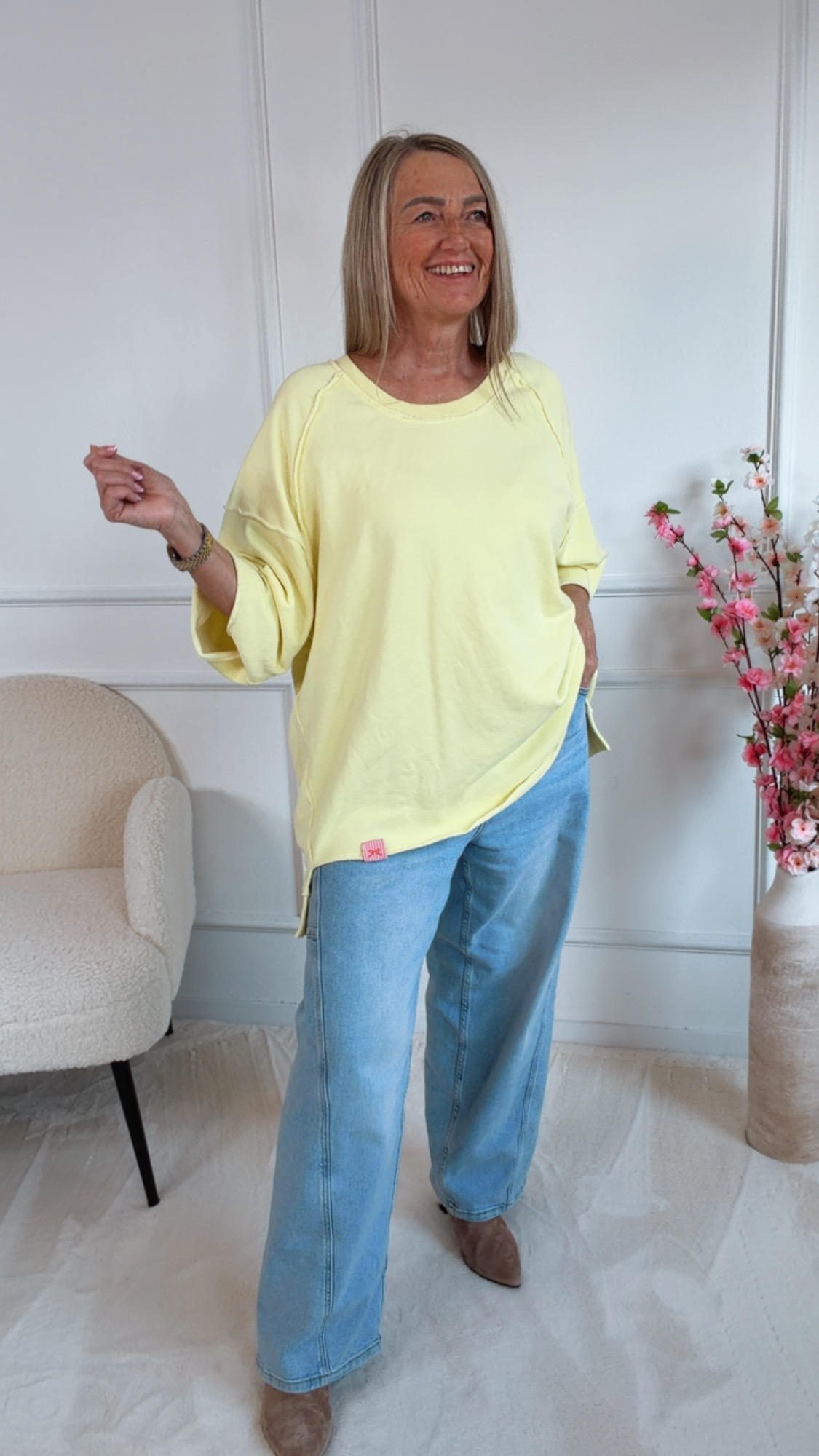 ✨ Shirt Ottilia Raw-Cut Sweater Made in Italy 34-44