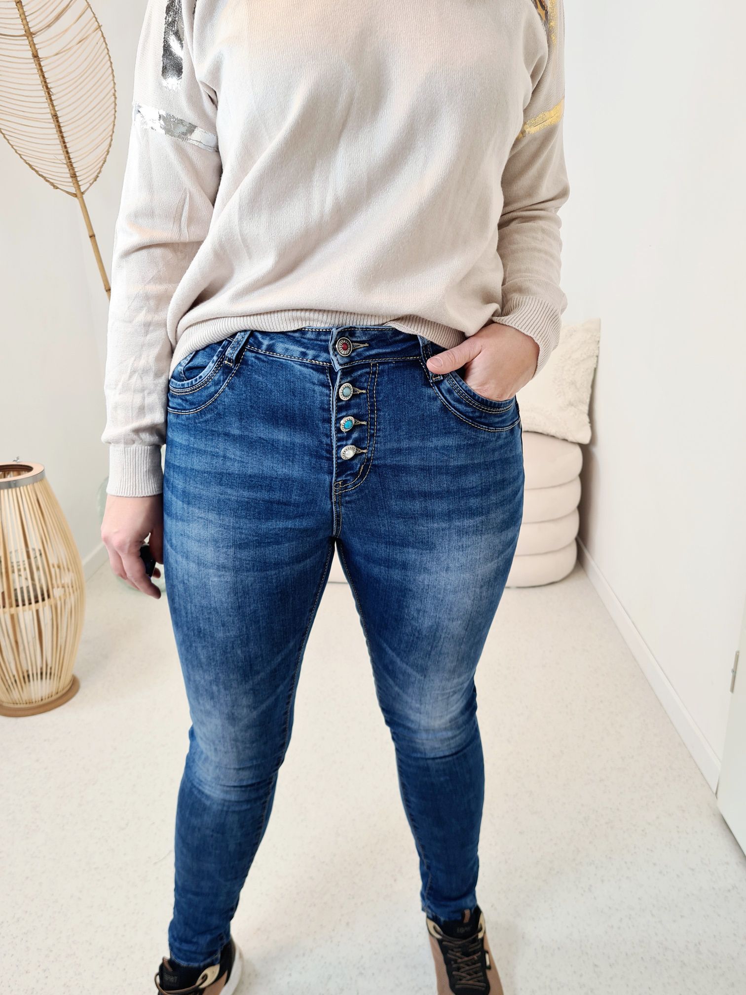 LONGSLEEVE SHIRT VANESSA LEO CREME 34-42 Made in Italy Langarm dünner Pullover LONGSLEEVE SHIRT VANESSA LEO CREME 34-42 Made in Italy Langarm dünner Pullover