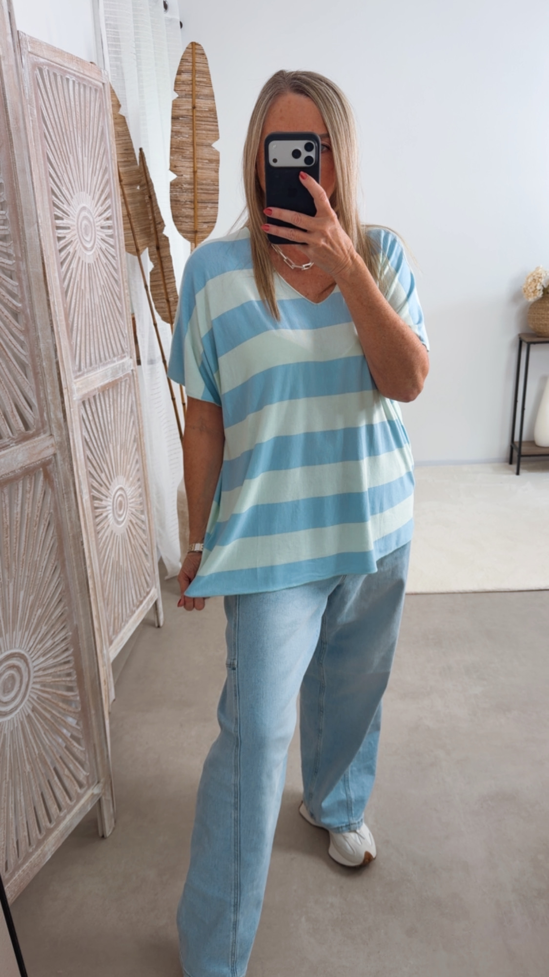 Streifenshirt „Caorle“ – Made in Italy 🇮🇹 | Stripes | Blockstreifen | Größe ca. 34–44 🌸