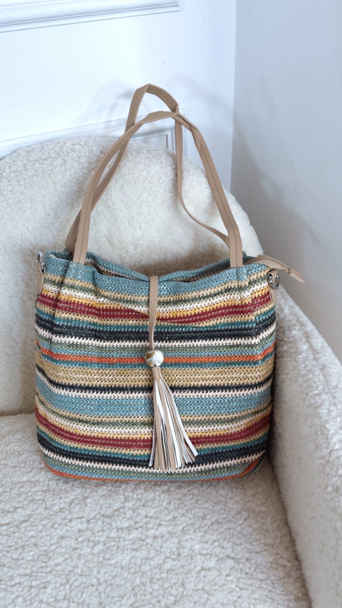🌈 Tasche „Costa Viva“ PETROL – Sommerfeeling pur  👜✨ Beach Bag Ibiza Style