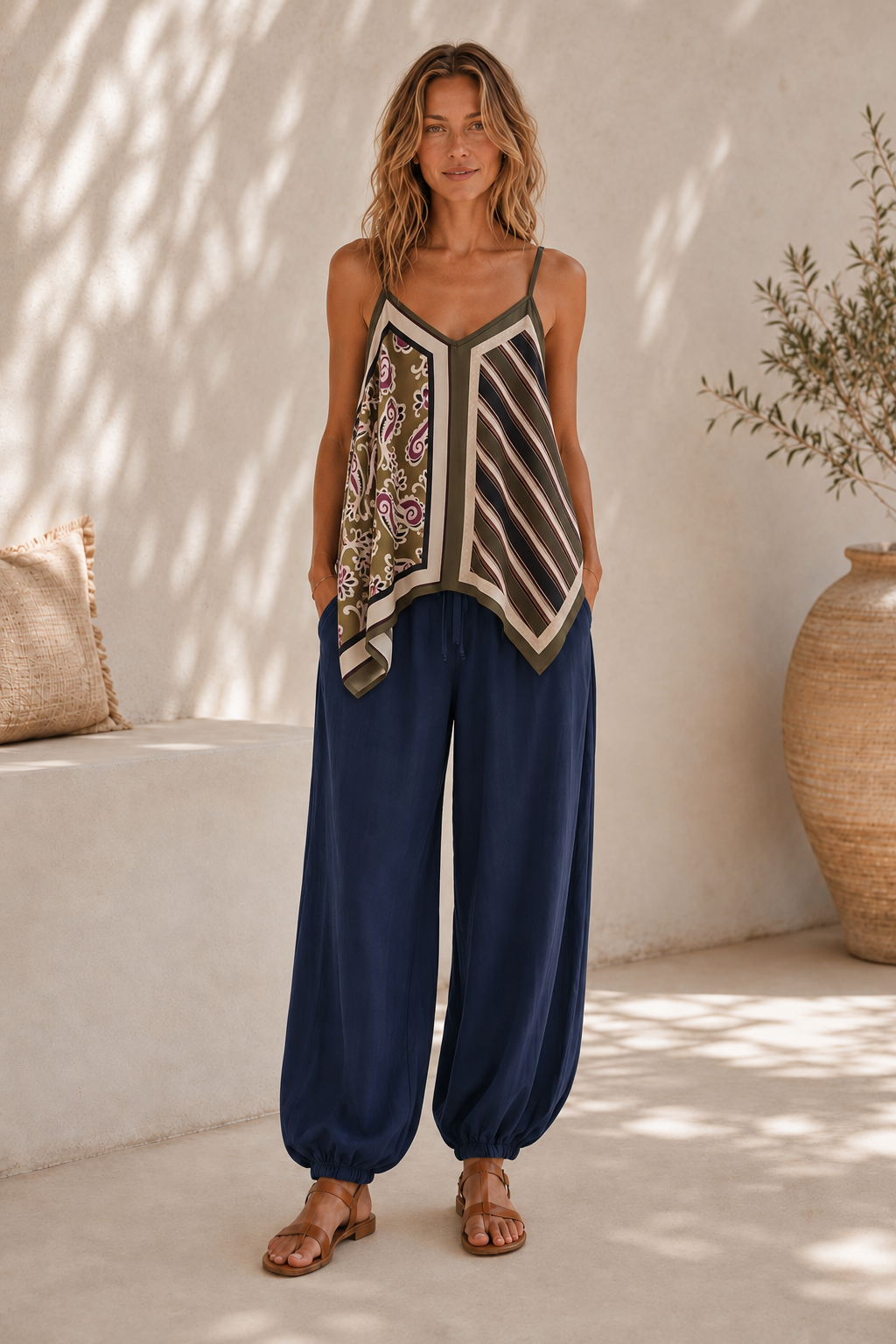 Seidentop Nerissa – zwei Looks in einem Made in Italy 34-42